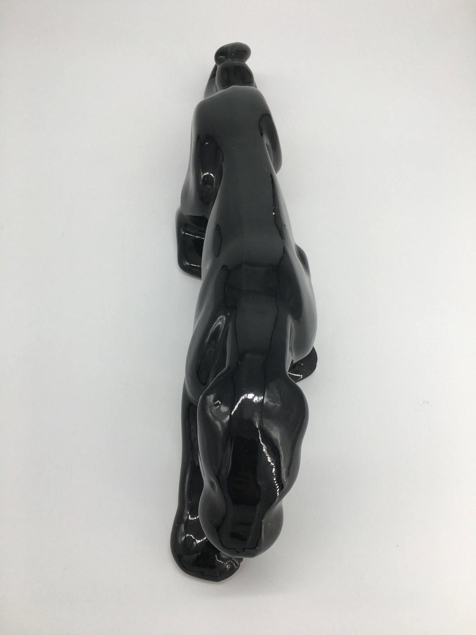 Vintage Ceramic Royal Haeger - Style Black Panther Sculpture - 3