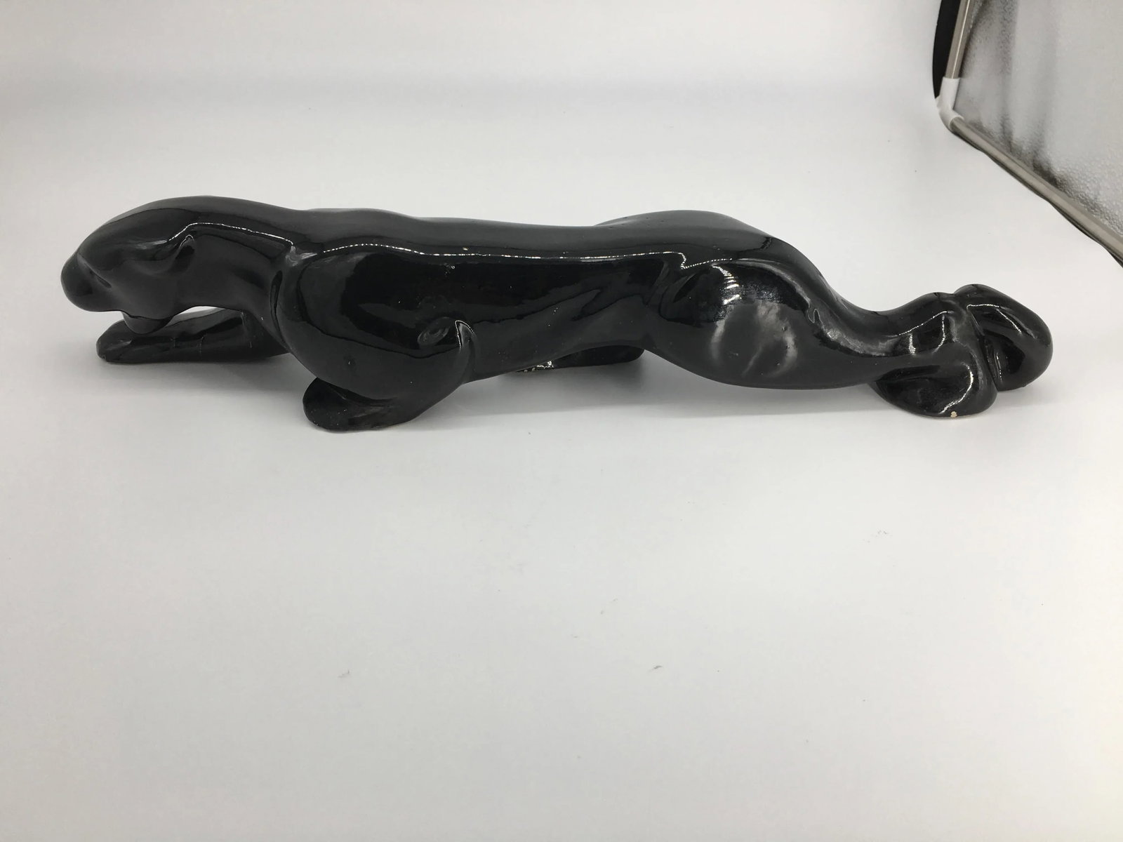 Vintage Ceramic Royal Haeger - Style Black Panther Sculpture - 4