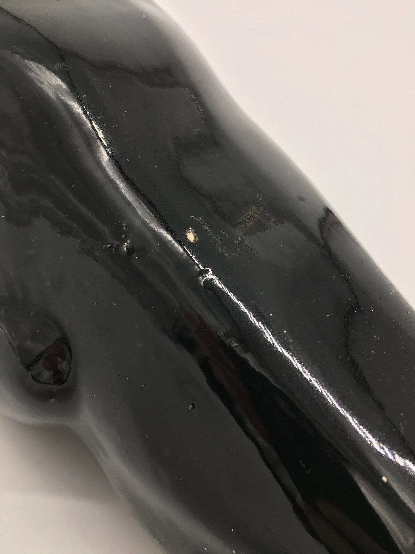 Vintage Ceramic Royal Haeger - Style Black Panther Sculpture - 7