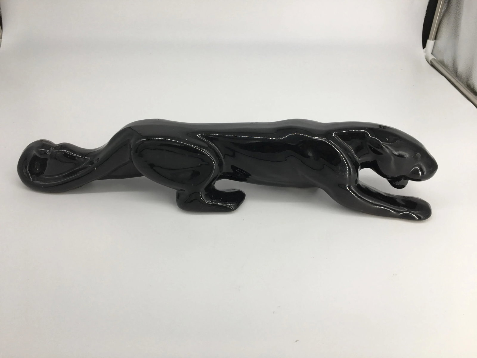 Vintage Ceramic Royal Haeger - Style Black Panther Sculpture - 9