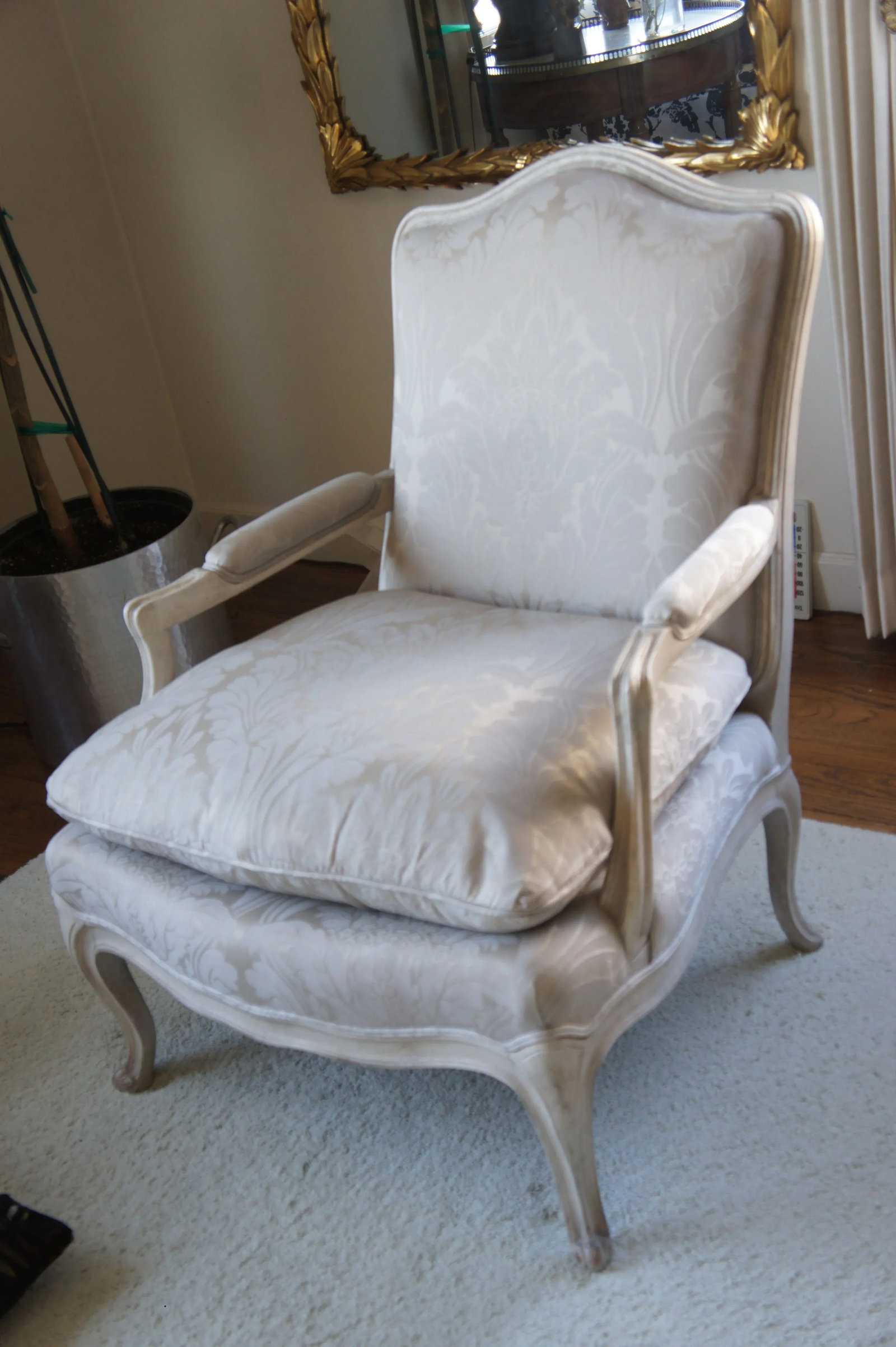 Silver Louis XV Bergere Chair - 2