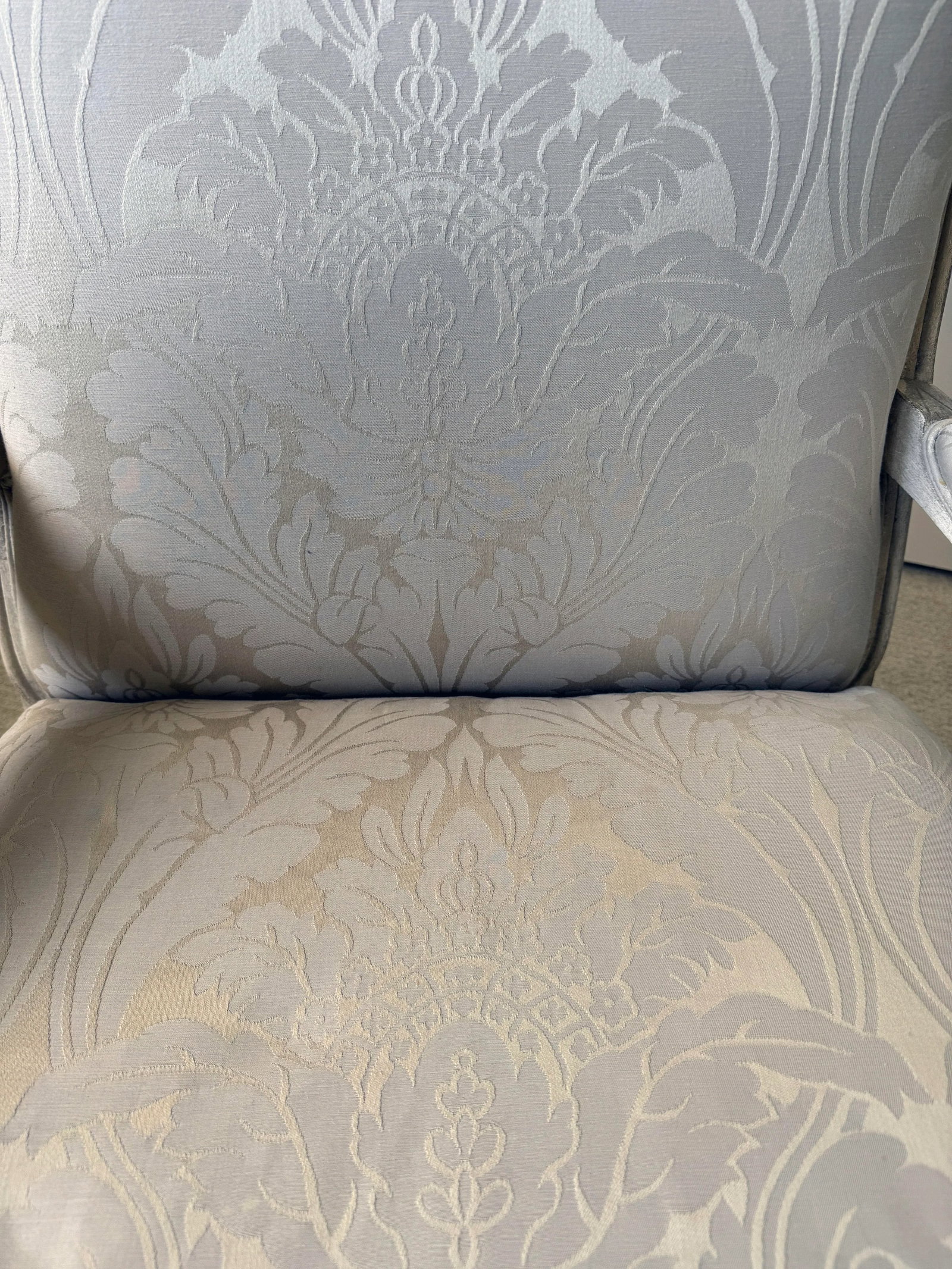 Silver Louis XV Bergere Chair - 4