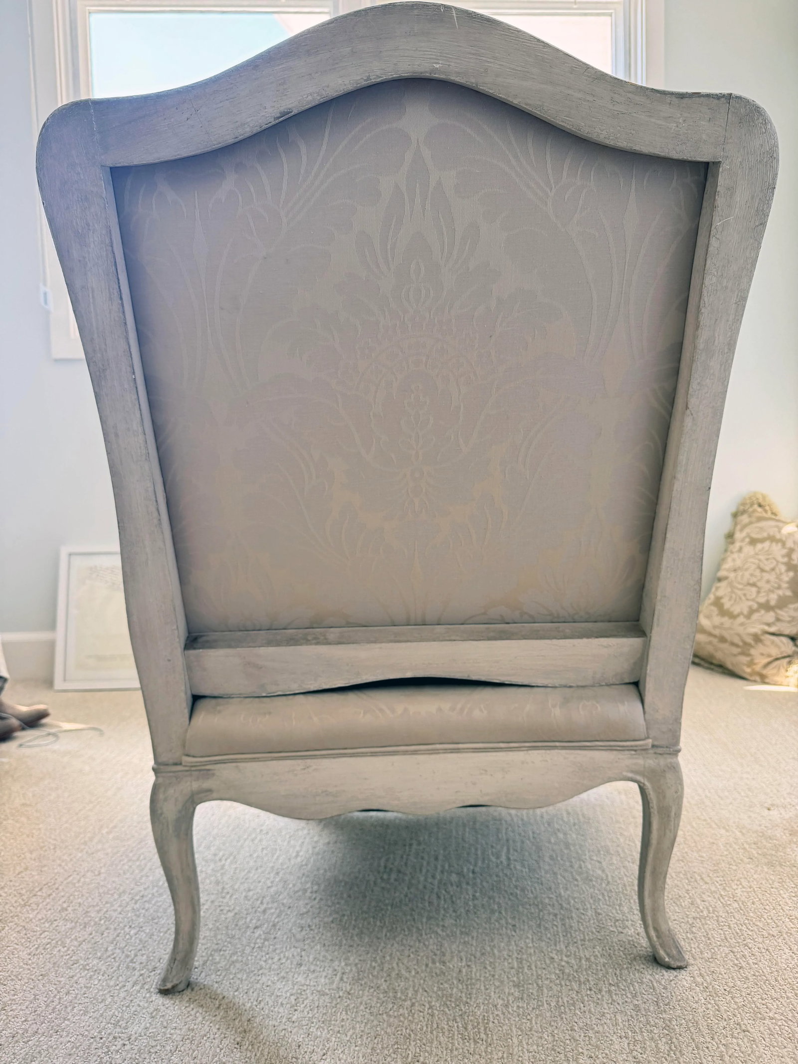 Silver Louis XV Bergere Chair - 6