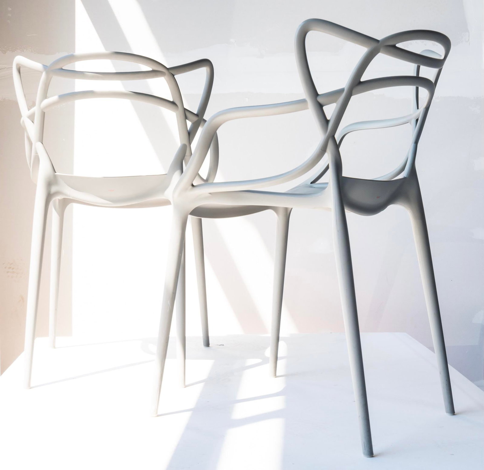 Kartell Philippe Starck With Eugeni Quitllet Masters Chairs - a Pair - 12