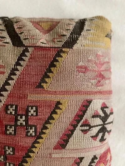 Vintage Anatolian Kilim Pillow - 4