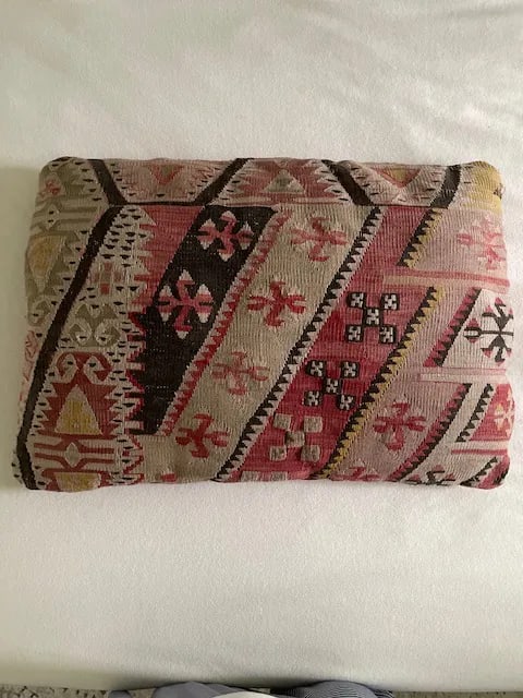 Vintage Anatolian Kilim Pillow - 6