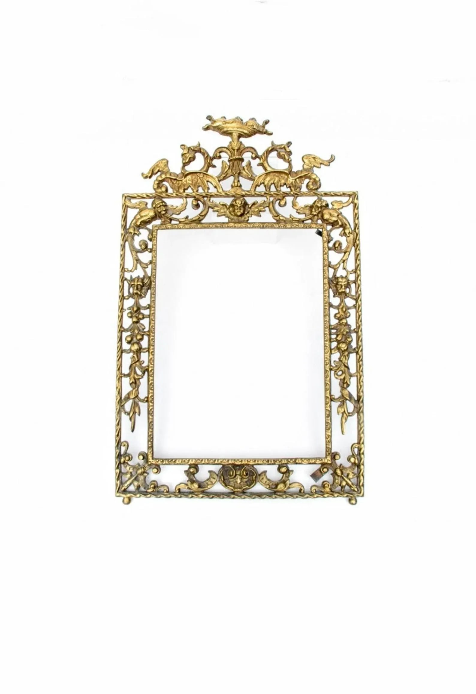 19th Century Spanish Gilt Bronze Picture Frame - 11