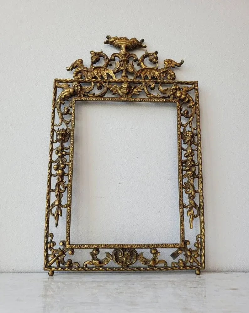 19th Century Spanish Gilt Bronze Picture Frame - 2