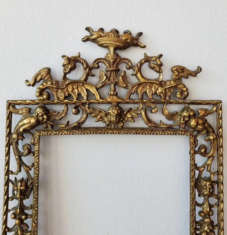 19th Century Spanish Gilt Bronze Picture Frame - 3