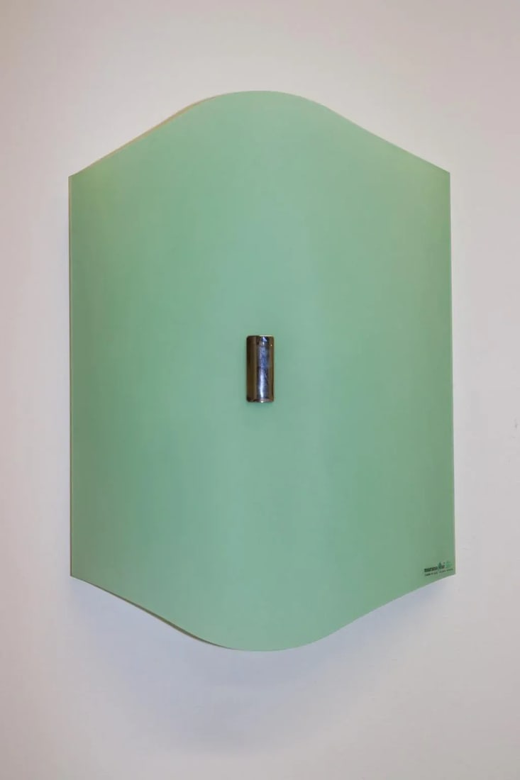 Guido Rosati Modern Wall Ceiling Lamp Murano Green Glass - 2