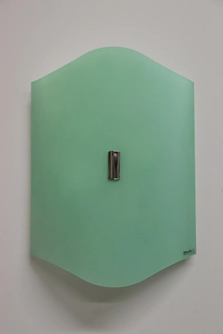 Guido Rosati Modern Wall Ceiling Lamp Murano Green Glass - 4