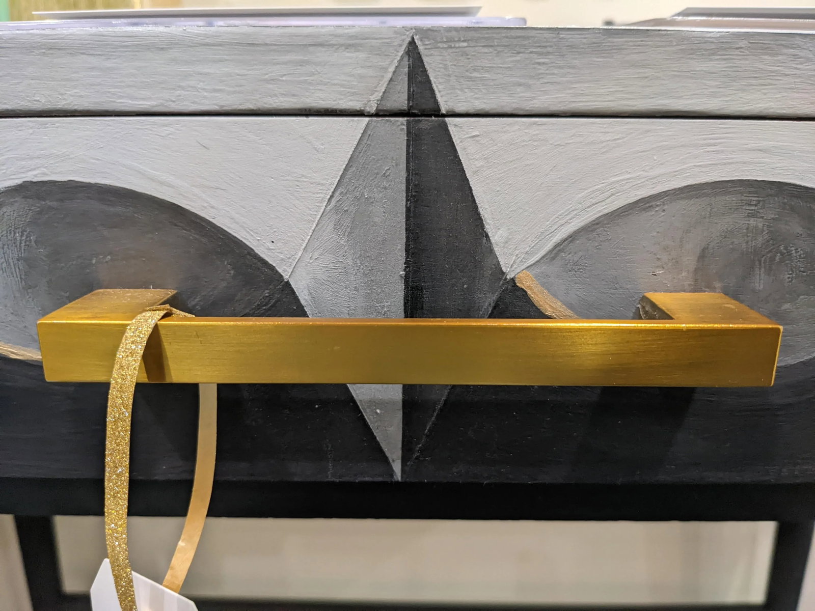 Black Console Table With Drawer - 7