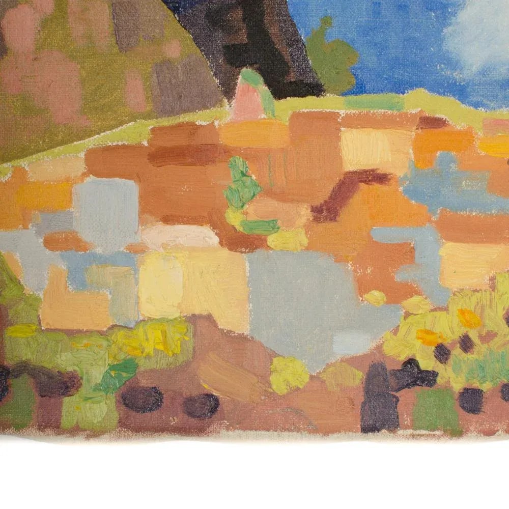 Early 20th Century "Mosaic Trees" Expressionist Landscape Oil Painting by Ernest Yarrow-Jones - 10