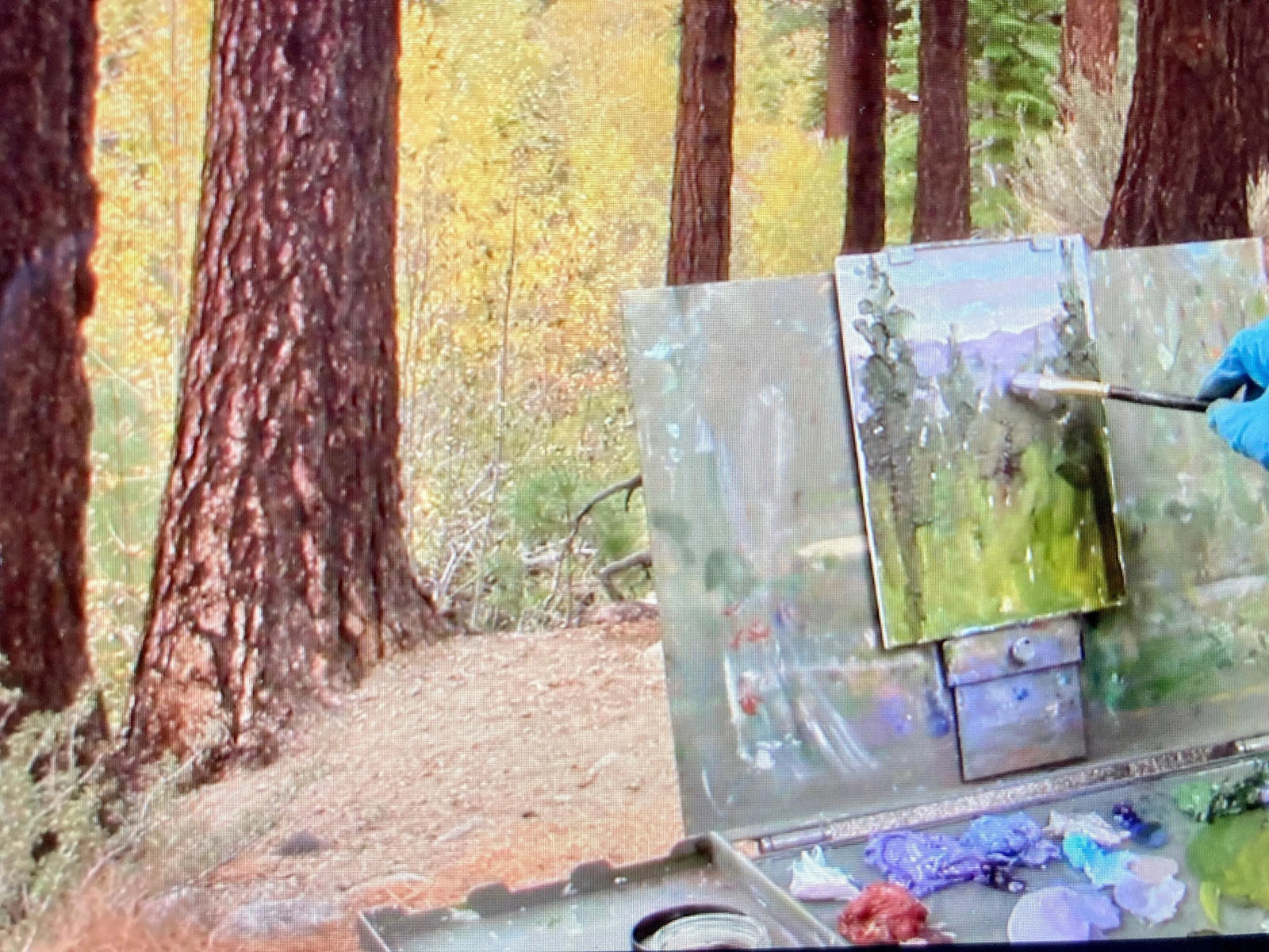 Tahoe Aspen Modern Impressionist Style Original Oil Painting - 2