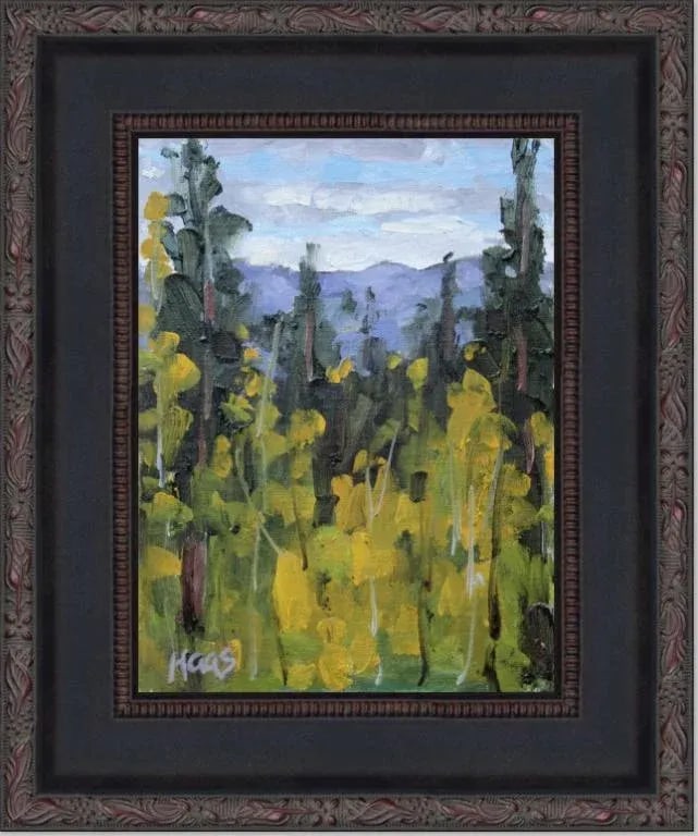 Tahoe Aspen Modern Impressionist Style Original Oil Painting - 4