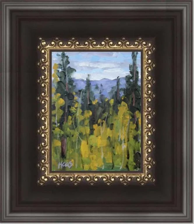 Tahoe Aspen Modern Impressionist Style Original Oil Painting - 5