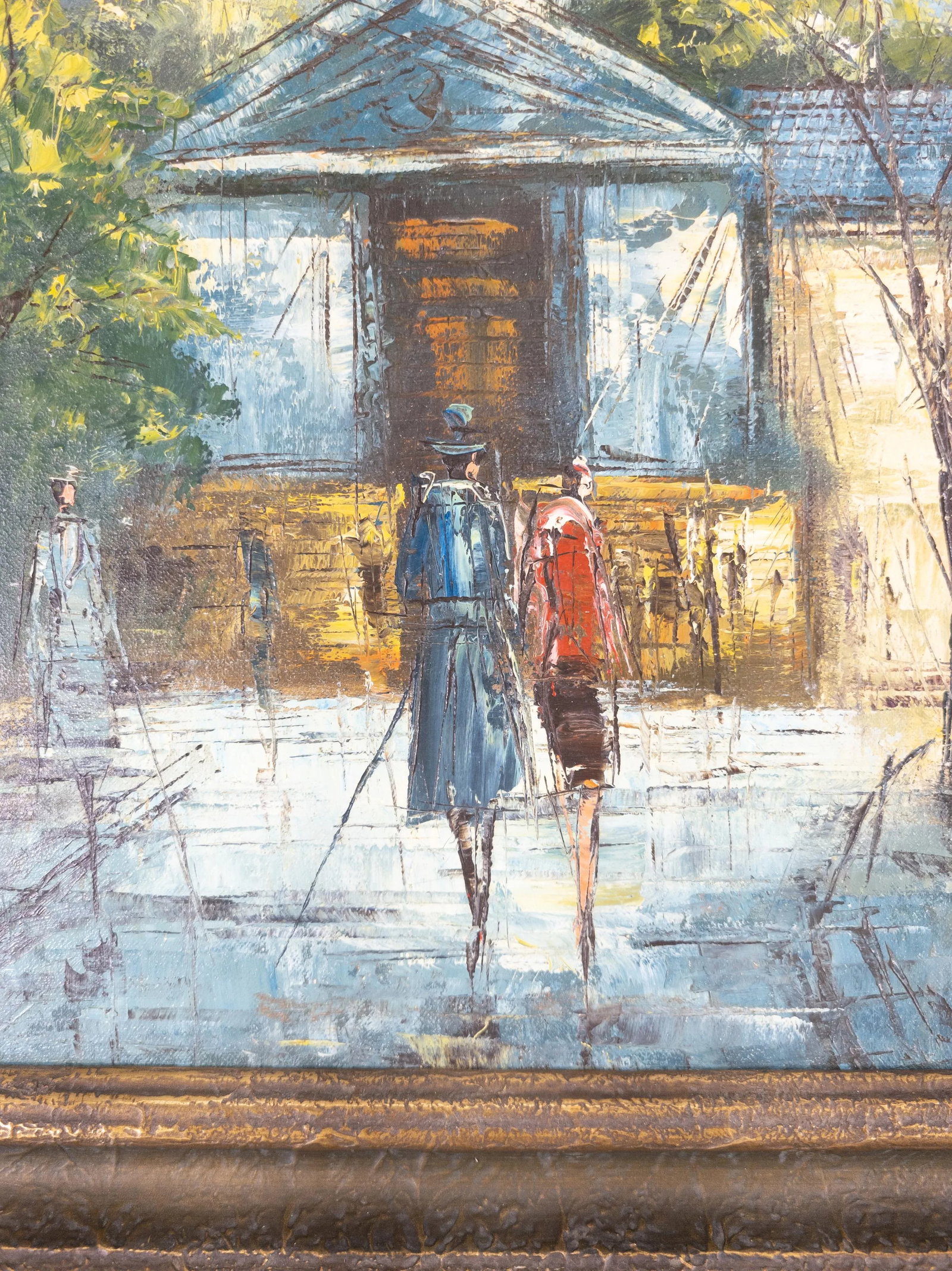 Mid-Century Oil Painting of a Parisian Street Scene - 5