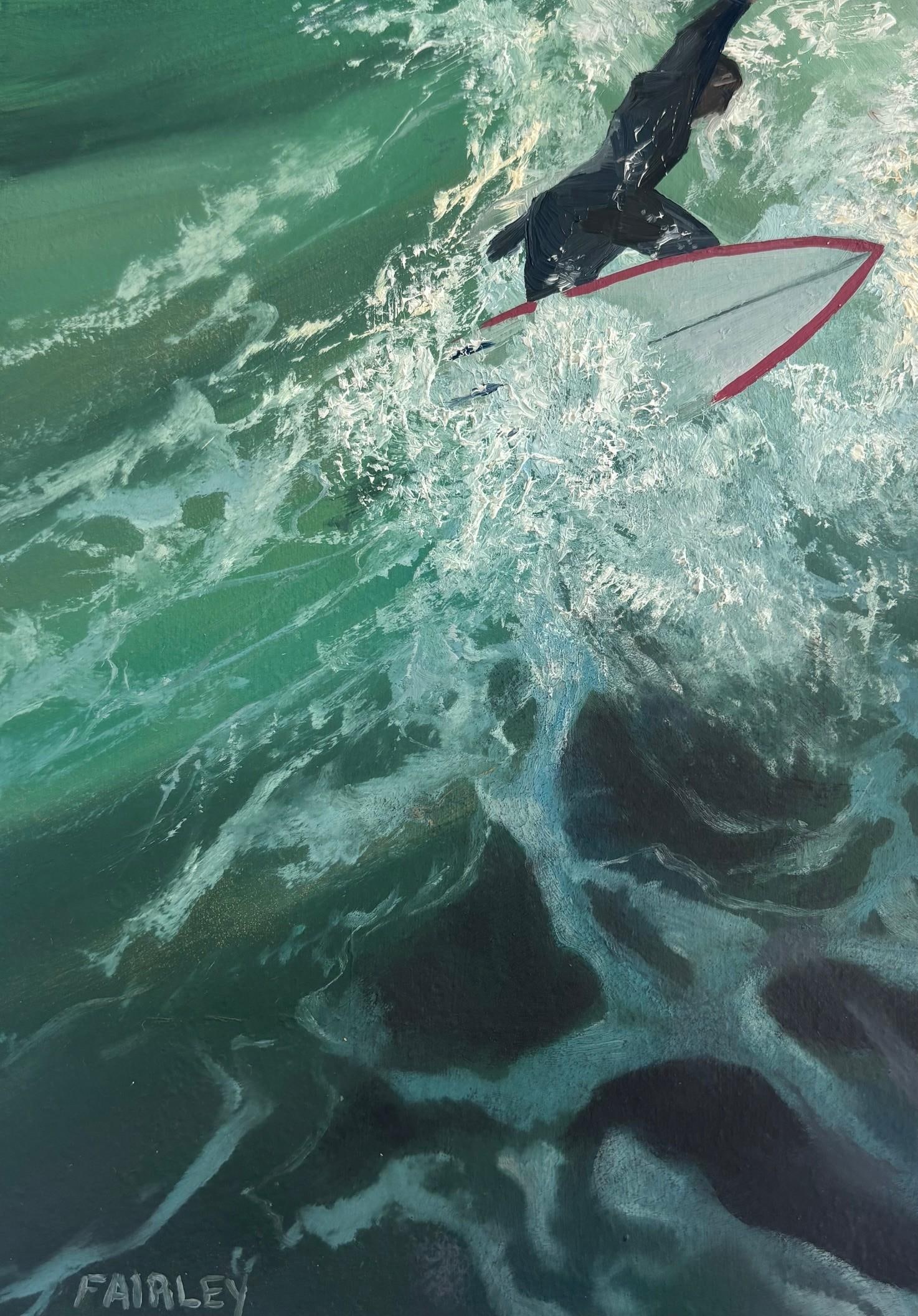 Miniature Surf Original Oil Painting on Panel by Jessica Fairley - 2