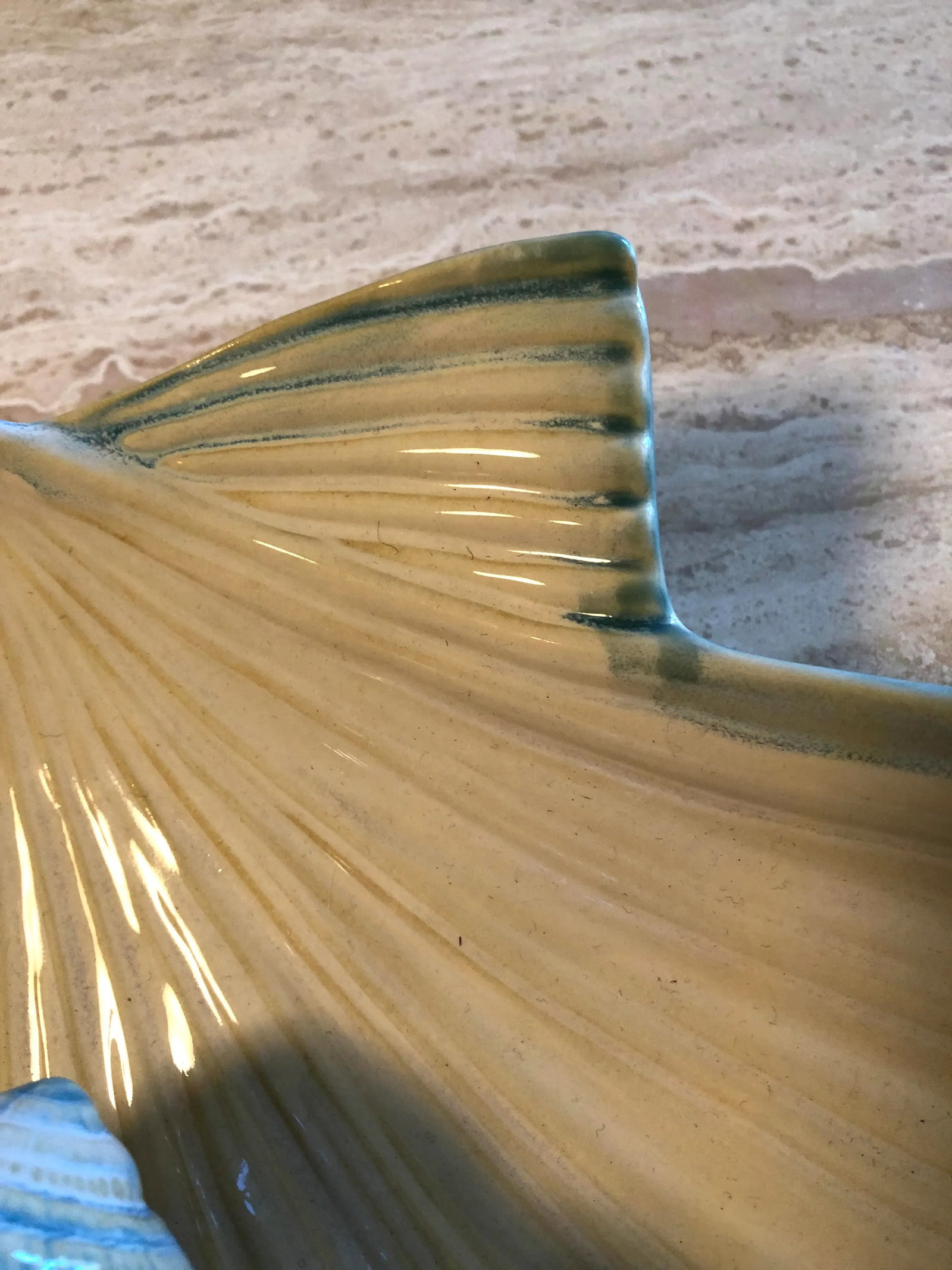 Contemporary Ceramic Seashell Chip & Dip Bowl Set- 2 Pieces - 8