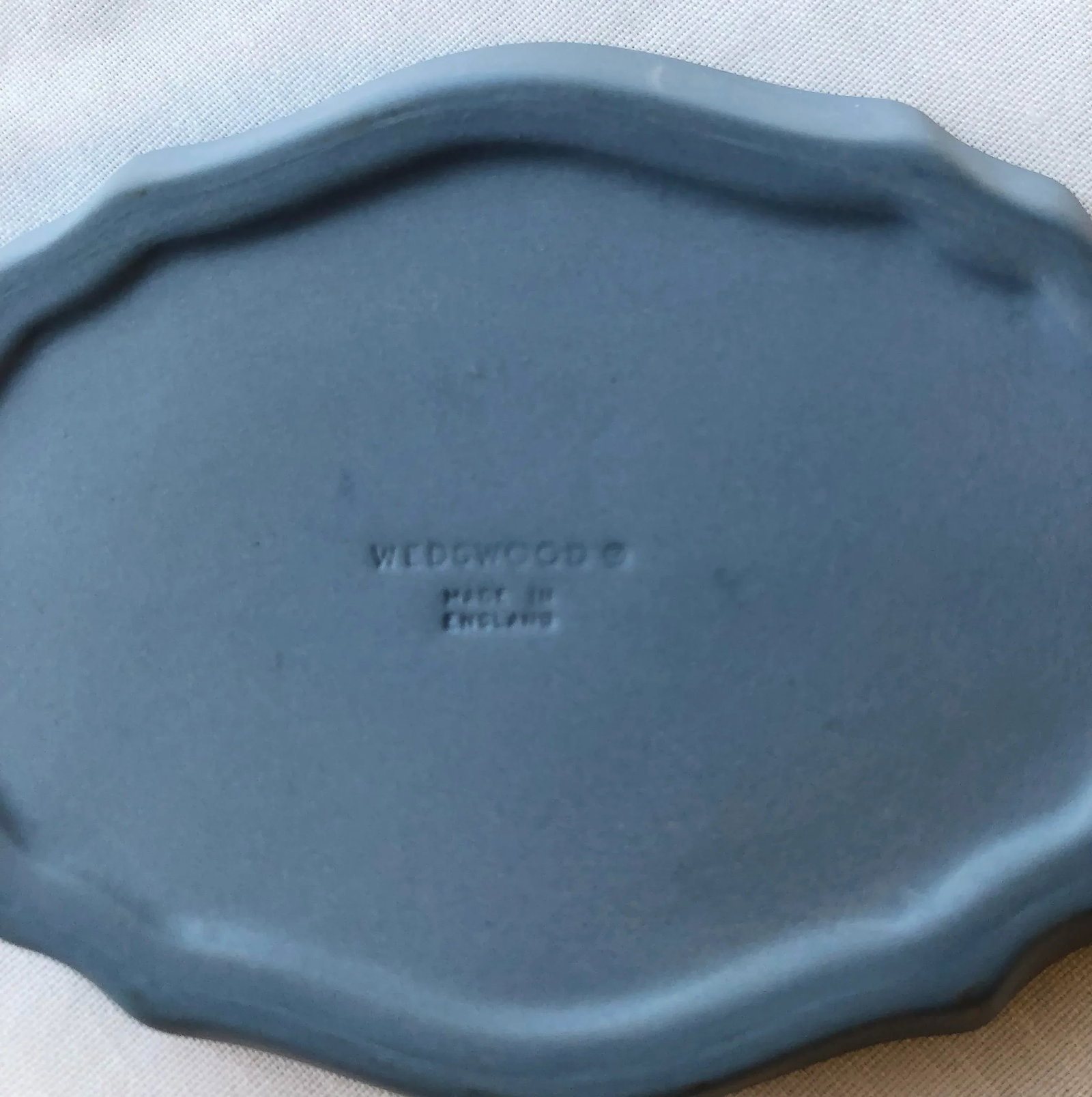 1970s Vintage Wedgwood Blue Jasperware Dish - 4