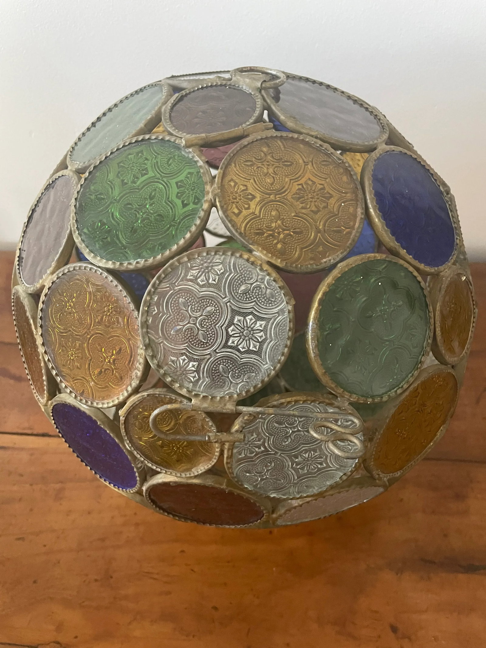 1910s Pendant Light With Vitrail Facet - 3
