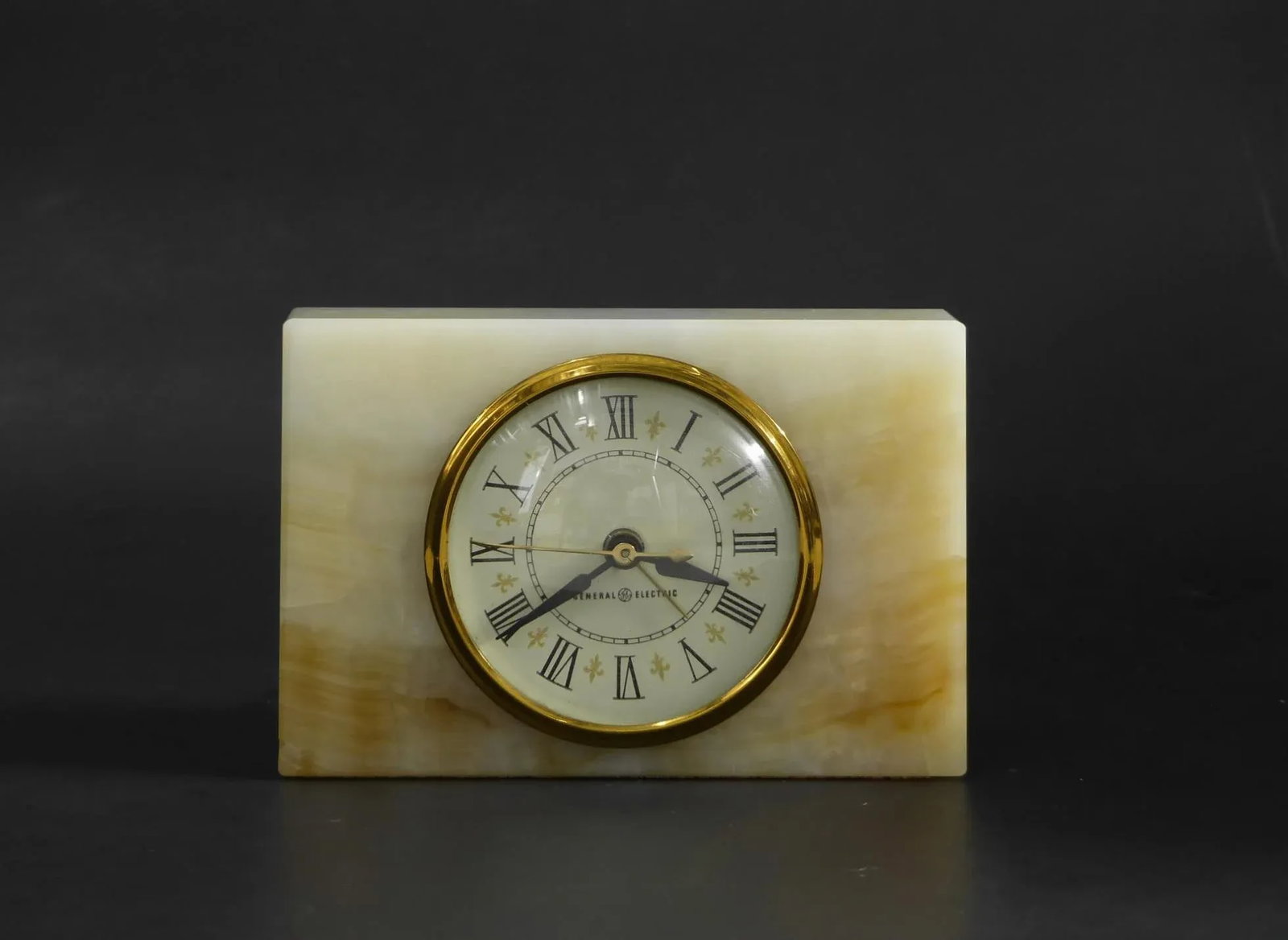 Mid Century General Electric Marble Mantel Alarm Clock - 10