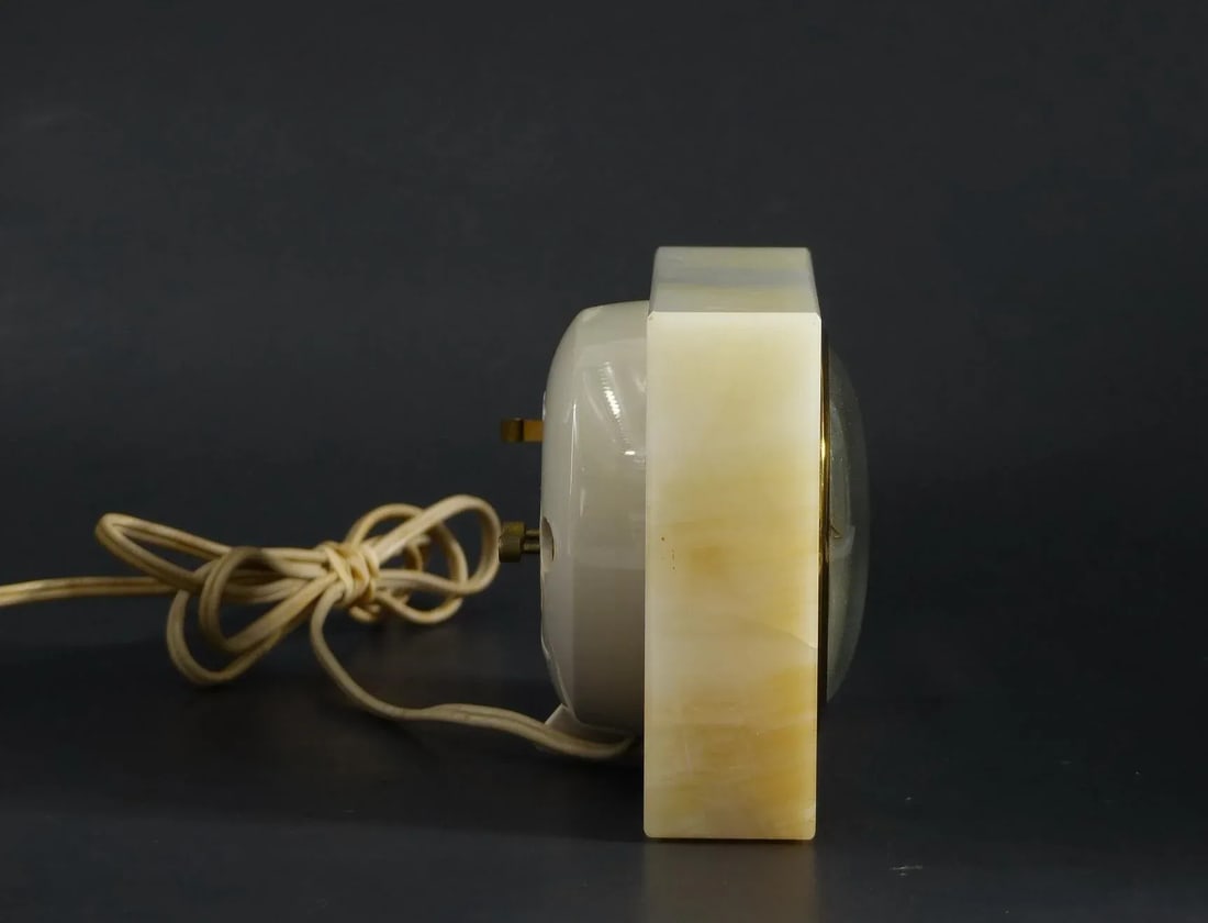 Mid Century General Electric Marble Mantel Alarm Clock - 2