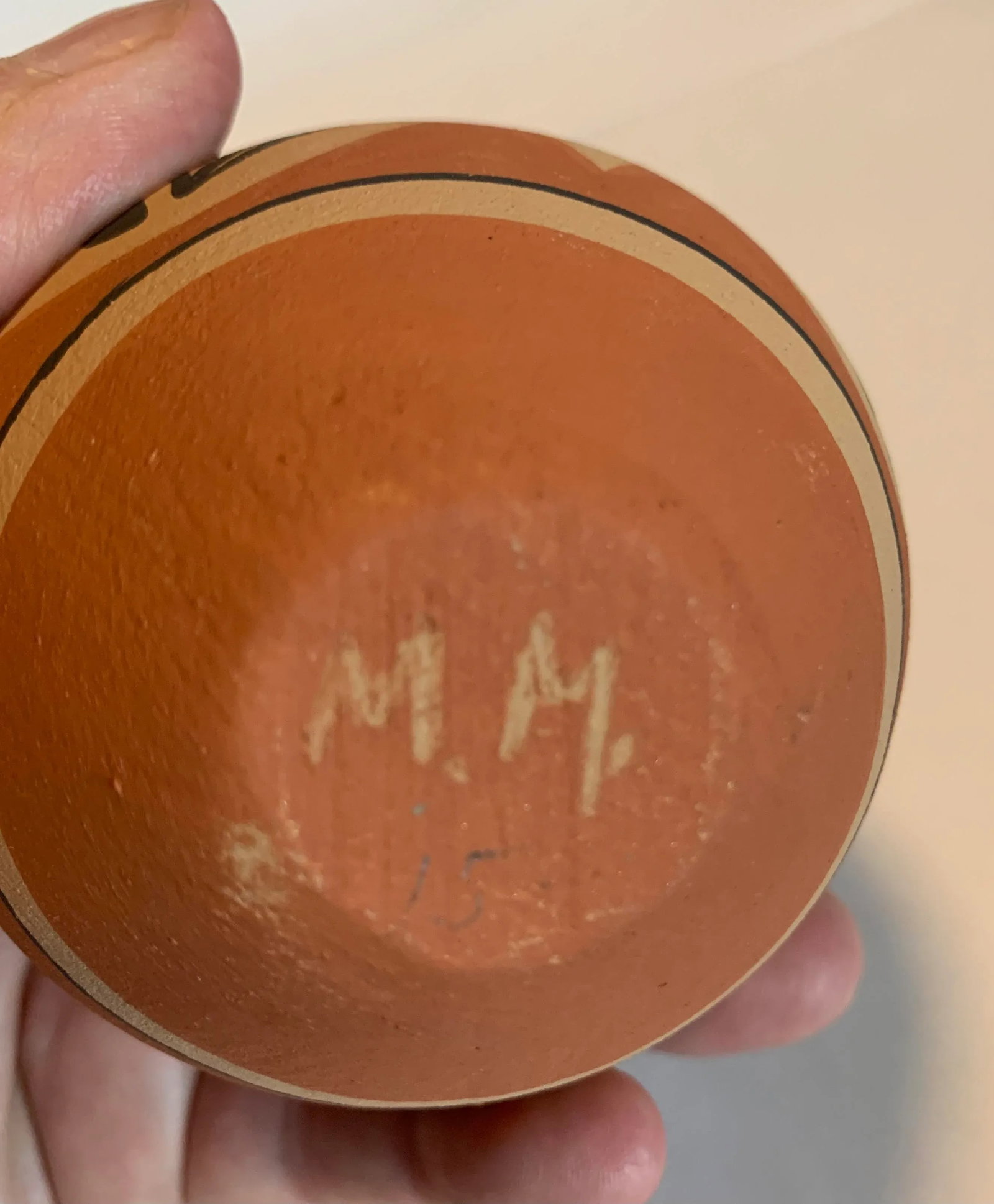 1980s Signed Southwest Pottery Vase - 3