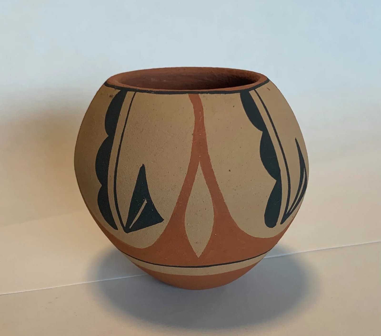 1980s Signed Southwest Pottery Vase - 5
