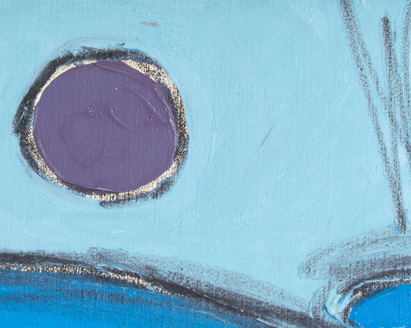 1980s Abstract Acrylic on Canvas Painting by Harry Hilson - 5
