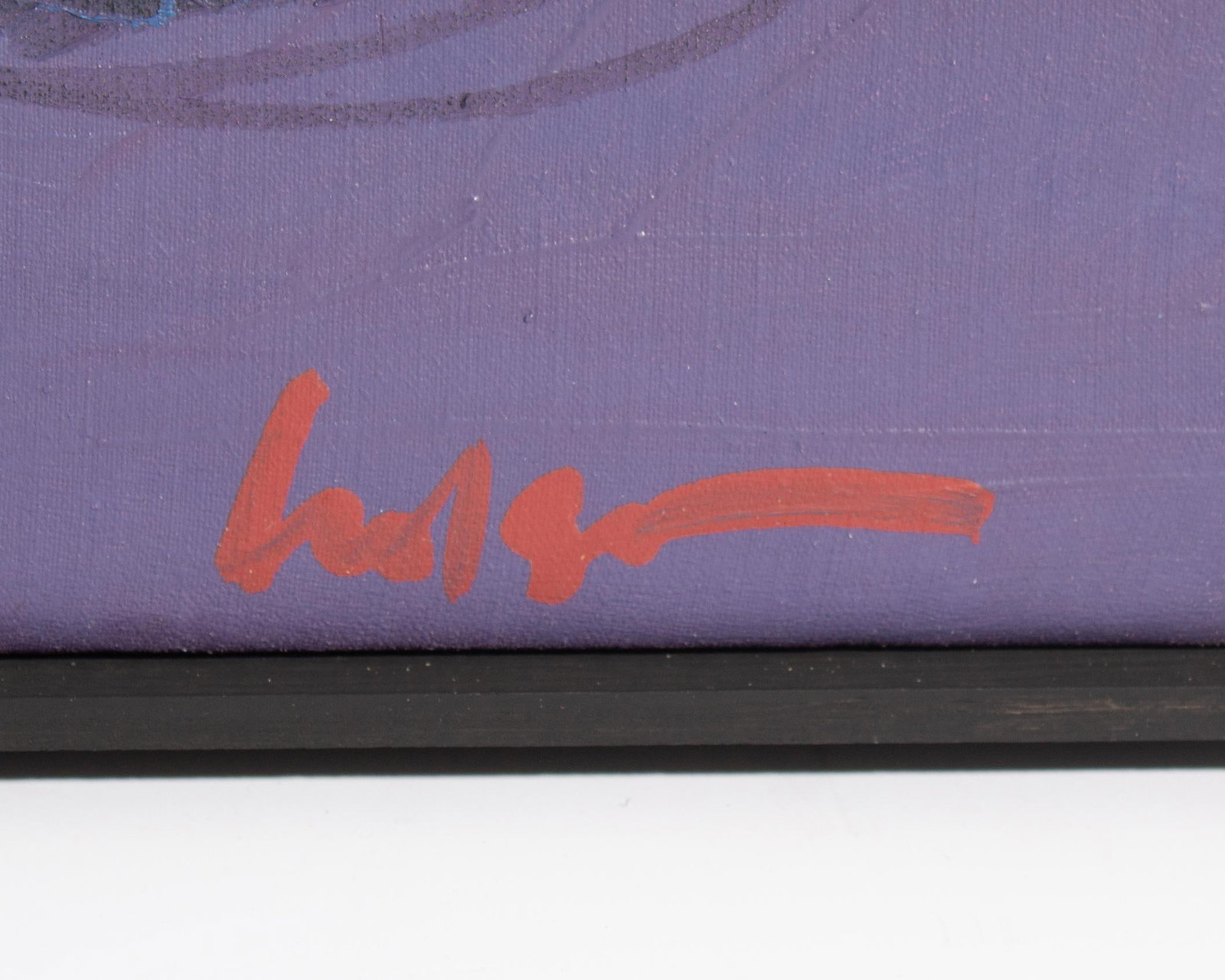 1980s Abstract Acrylic on Canvas Painting by Harry Hilson - 6
