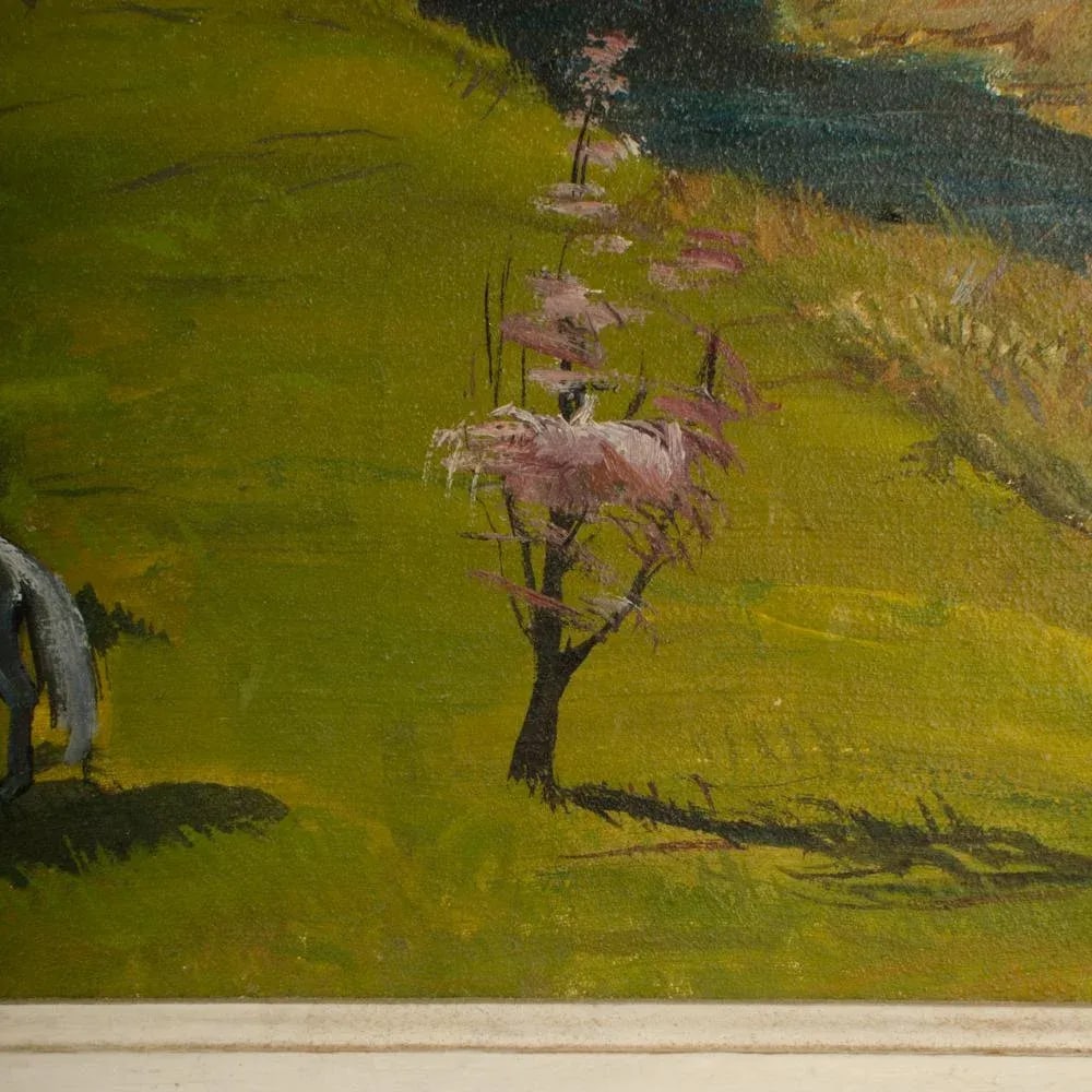 Charles Harsanyi (American 1905-1973) "Peach Orchard in the Valley" Oil Painting - 6
