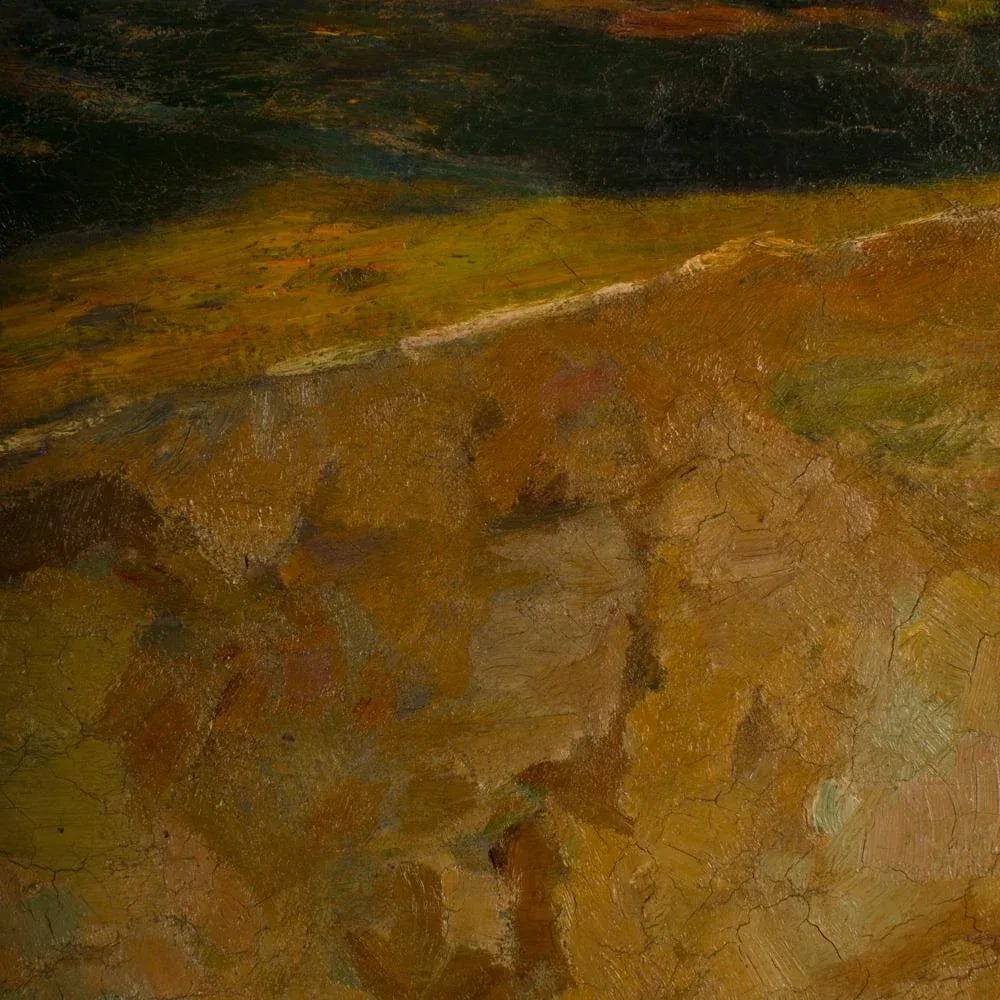 Claude Firmin (French, 1864 - 1944)"Abandoned Hill" Oil on Canvas of Villeneuve-Les-Avignon. - 12