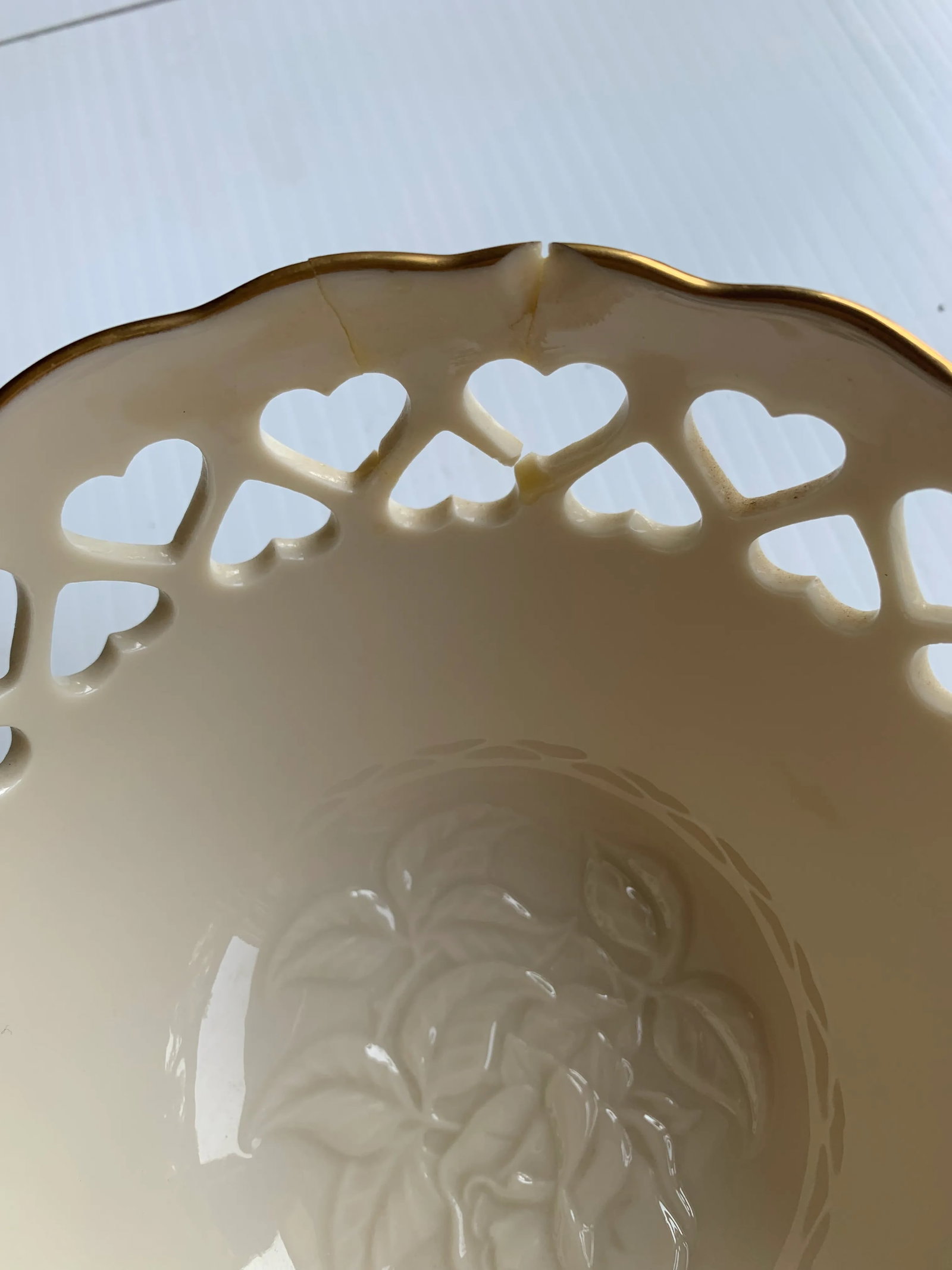1970s Lenox Pierced Heart Bowl - 6