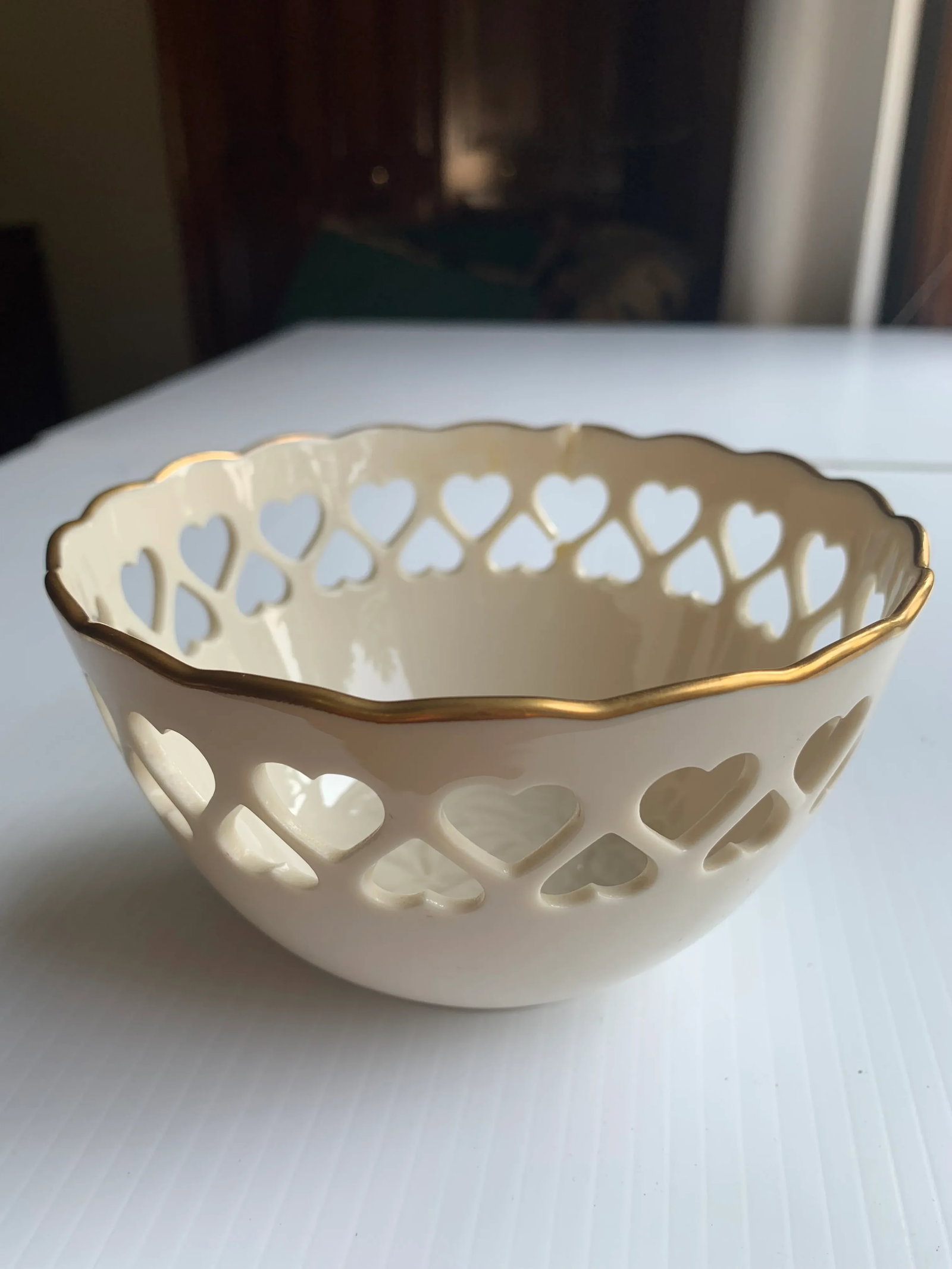 1970s Lenox Pierced Heart Bowl - 7