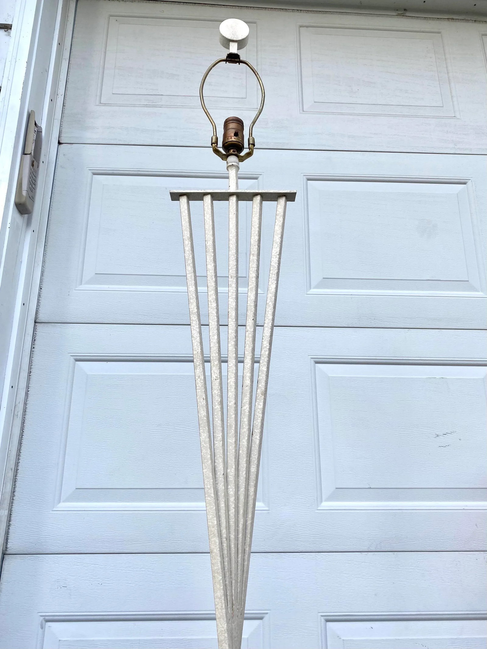 1980's Postmodern Minimalist Steel Floor Lamp - 2