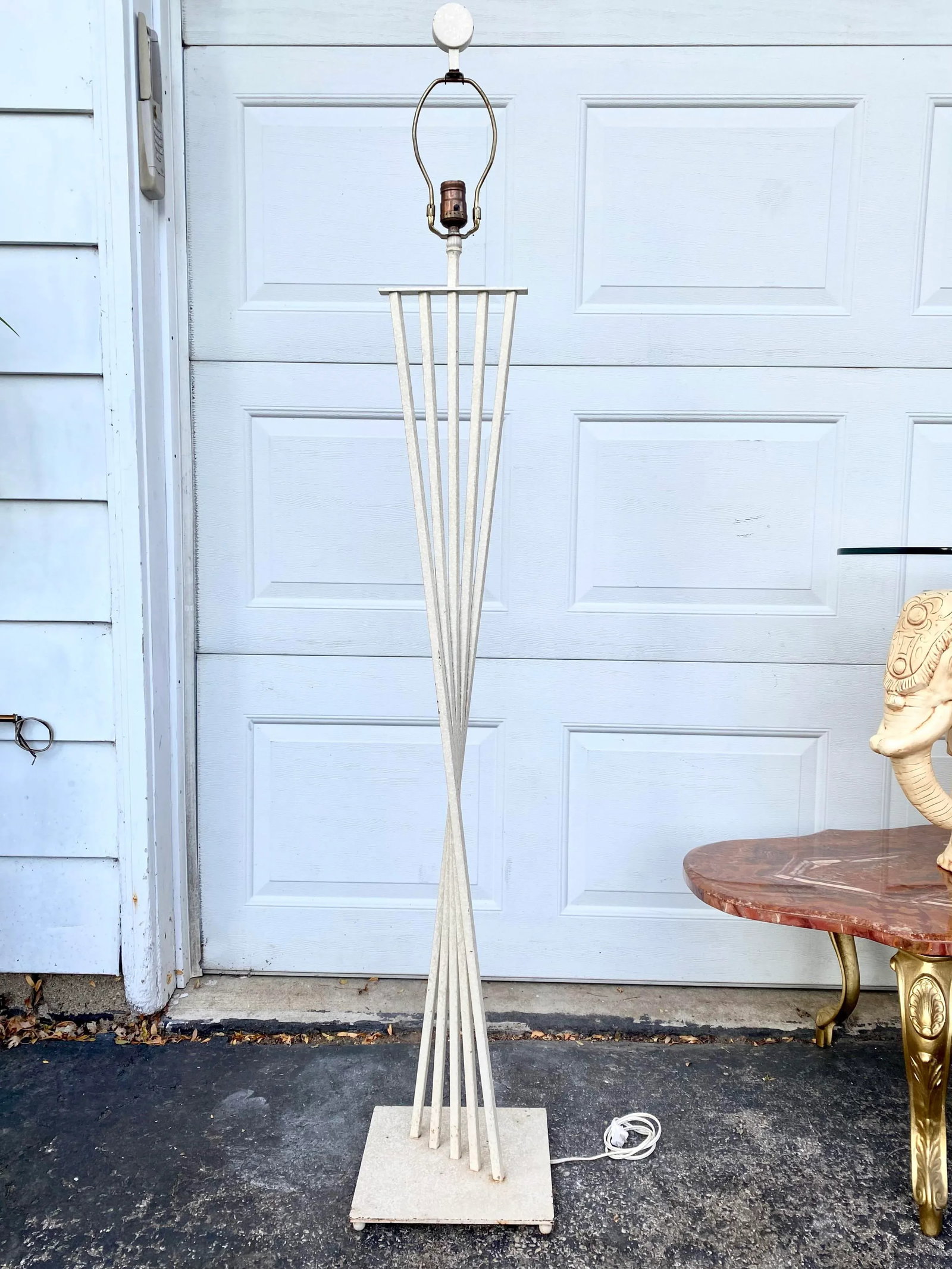 1980's Postmodern Minimalist Steel Floor Lamp - 9