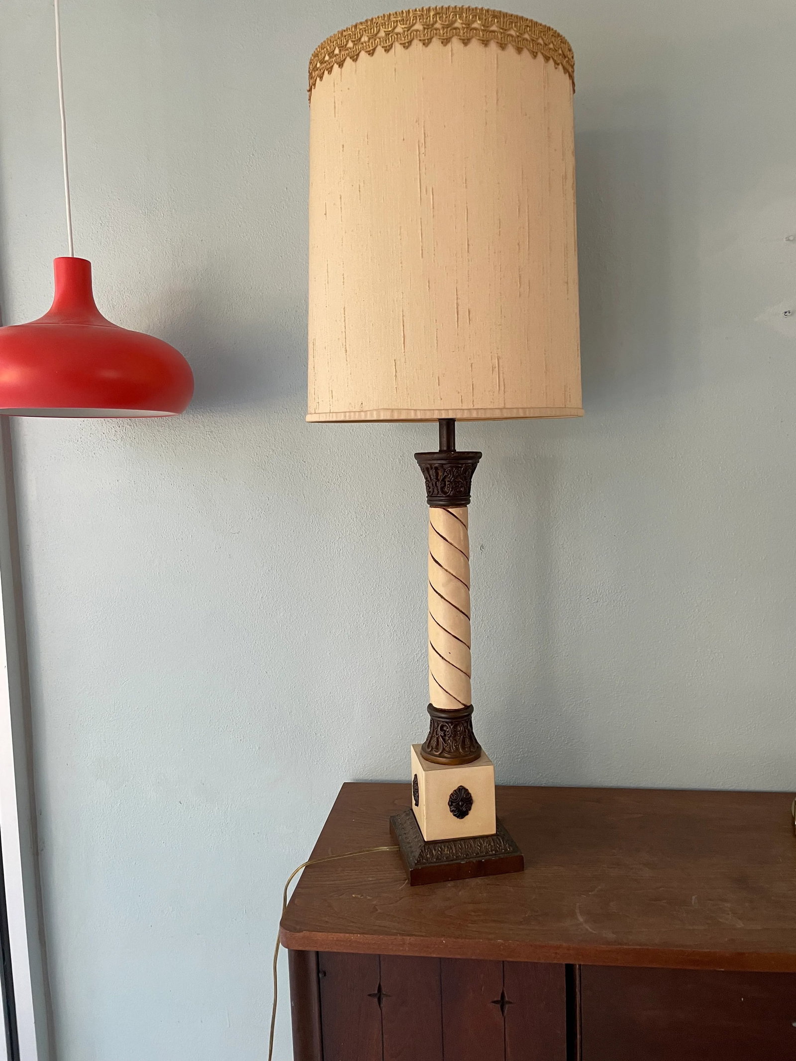 Mid 20th Century Extra Tall Table Lamp - 13
