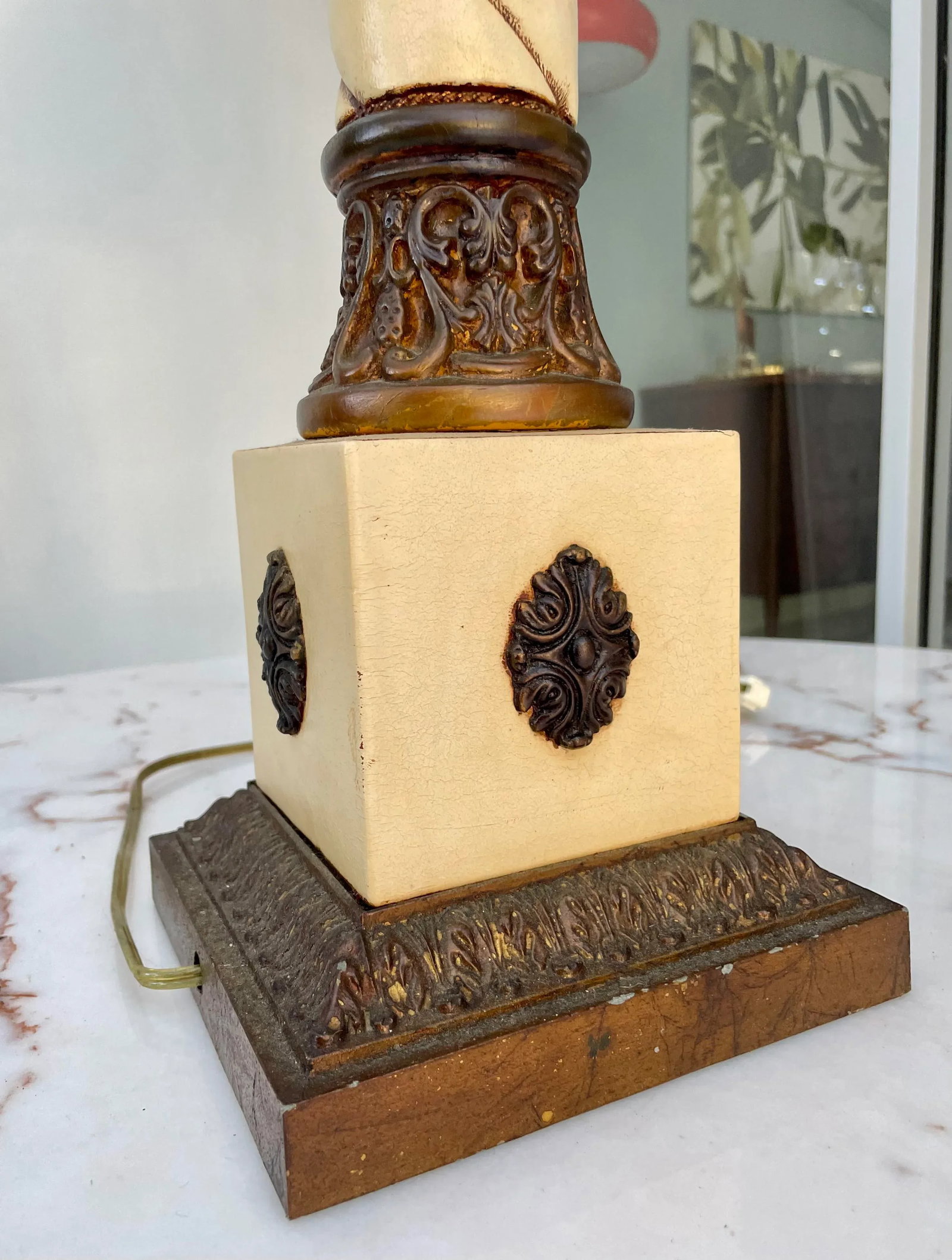 Mid 20th Century Extra Tall Table Lamp - 9