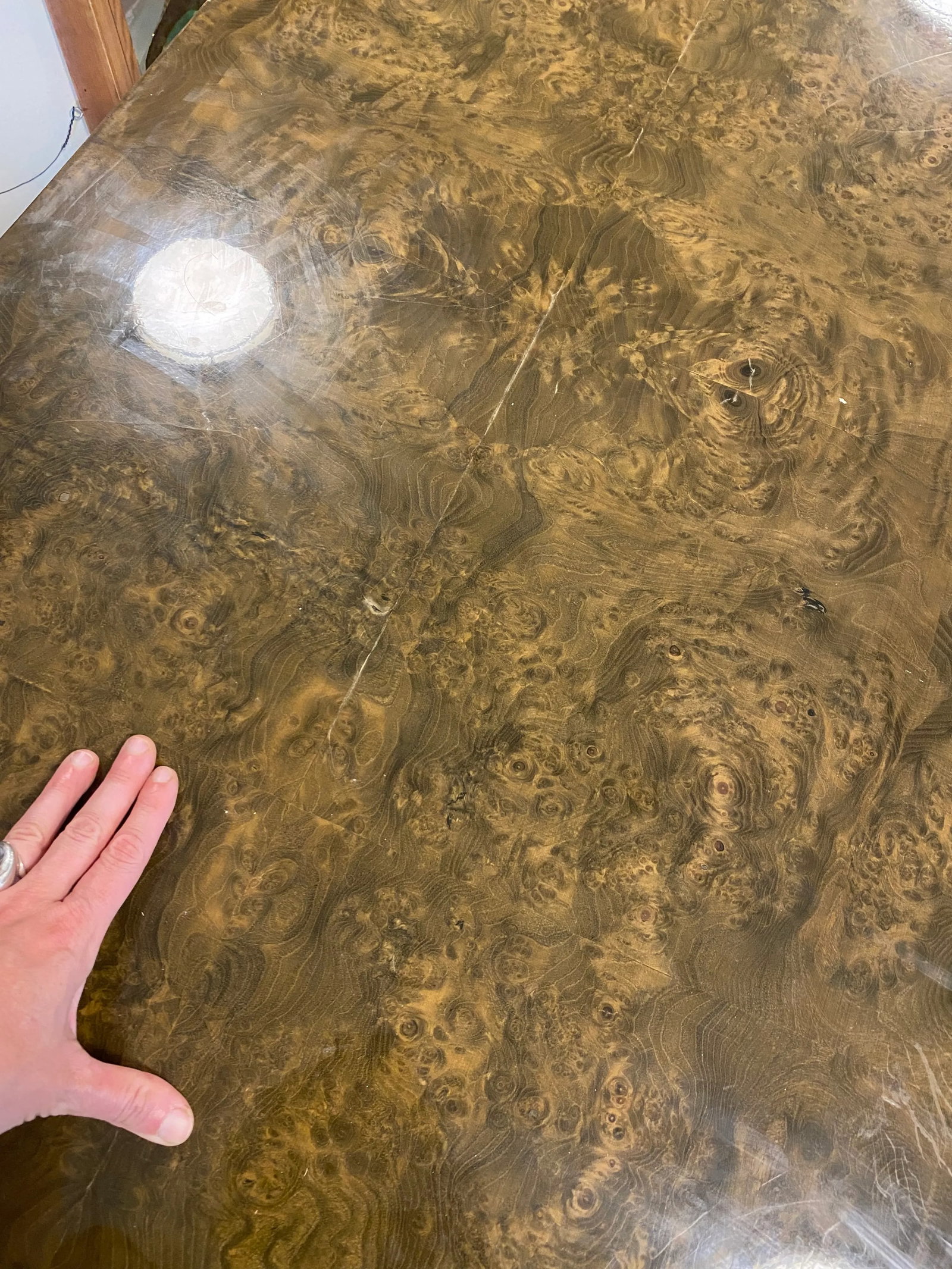 1970s Burl Octagonal Dining Table - 3