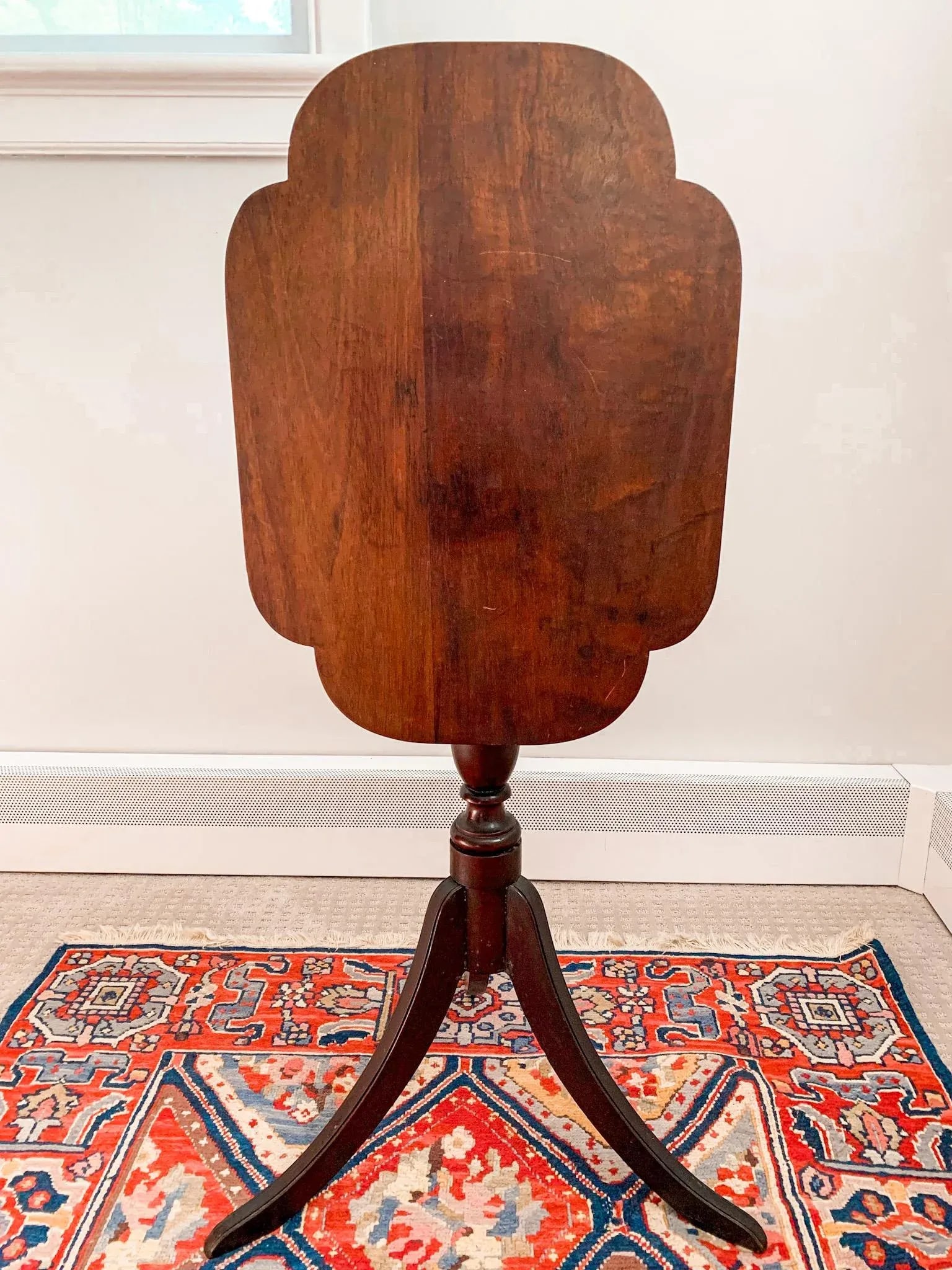 Antique Early 1800s British Neoclassical Mahogany Tilt-Top Stand - 11