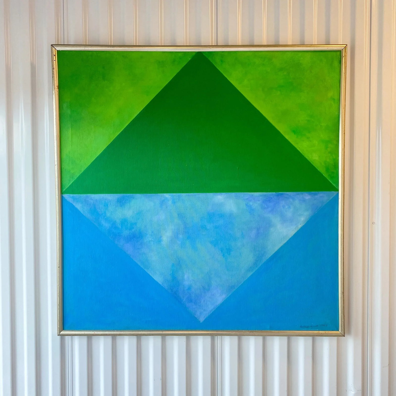 1967 Original Hard Edge Painting by Deborah Zurit - 13