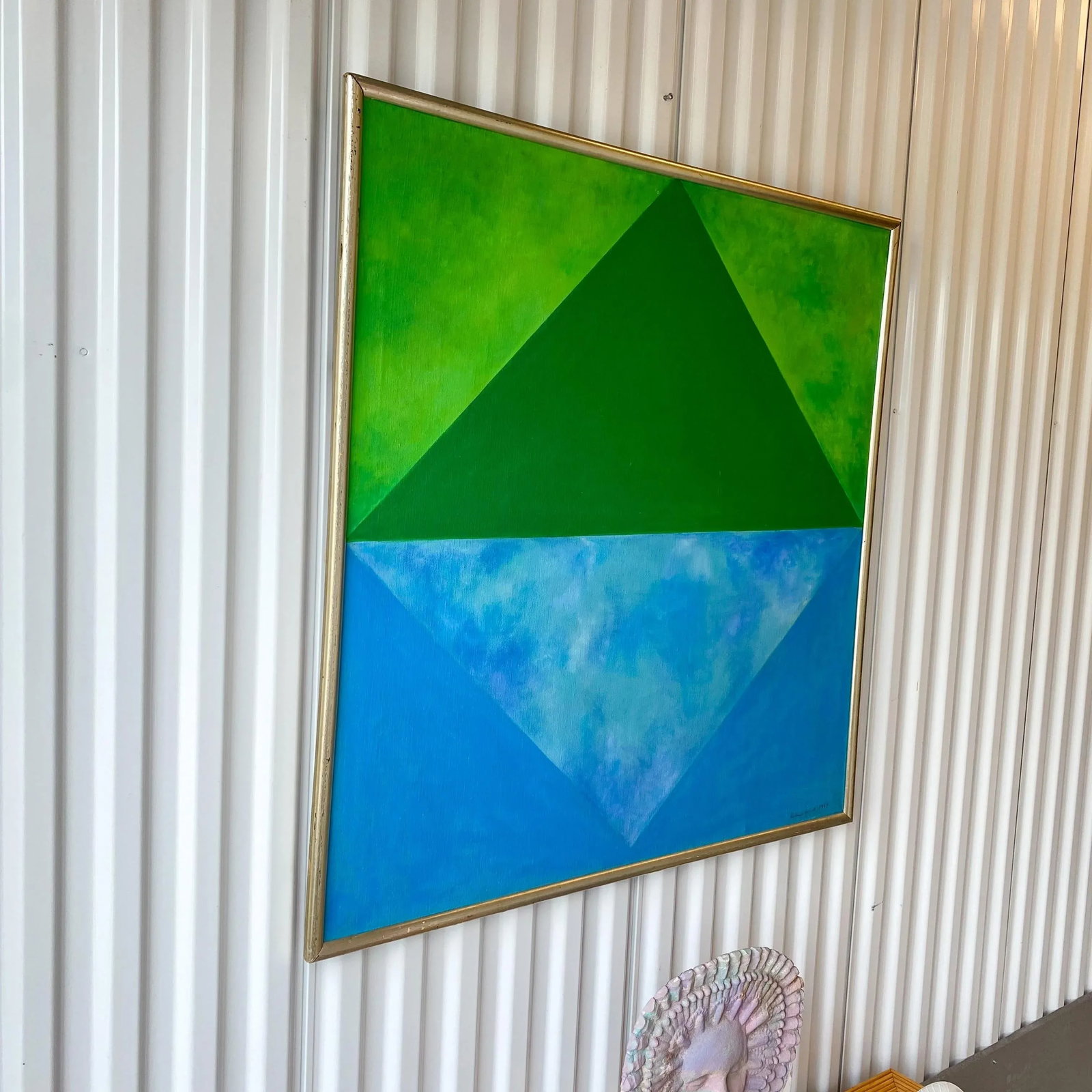 1967 Original Hard Edge Painting by Deborah Zurit - 3