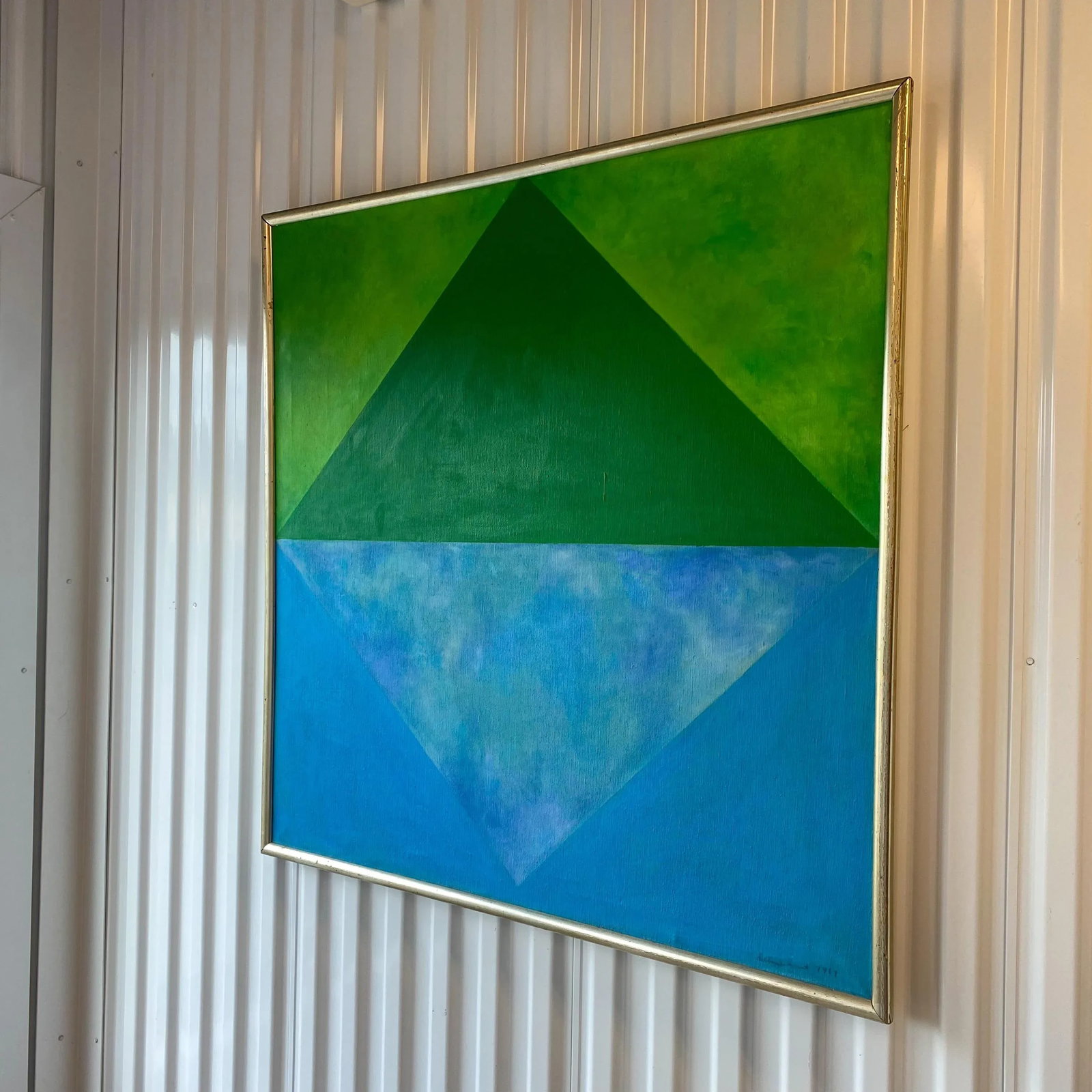 1967 Original Hard Edge Painting by Deborah Zurit - 6
