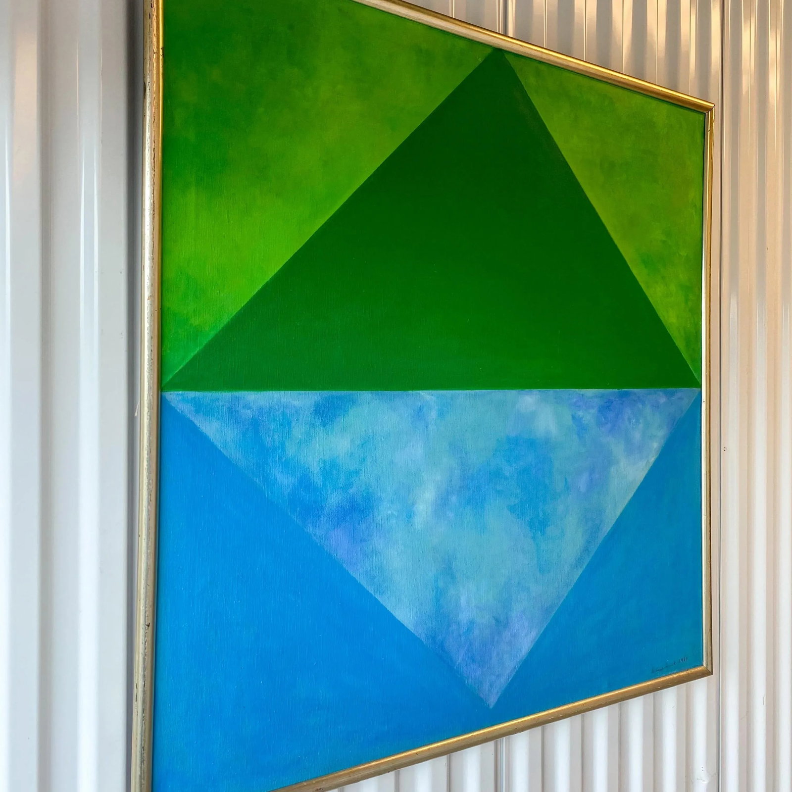 1967 Original Hard Edge Painting by Deborah Zurit - 7