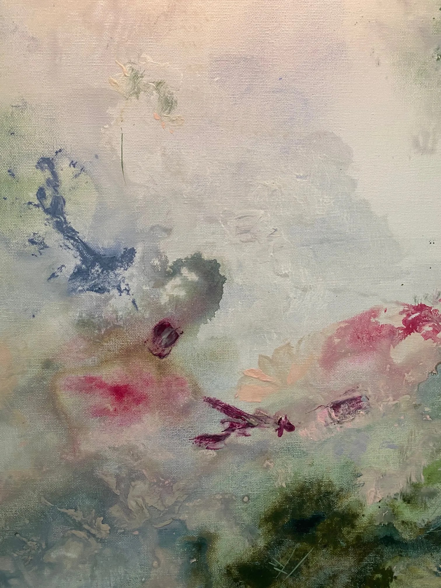 "Faeries" Contemporary Impressionist Style Original Painting by Ellan Maynard, Framed - 3