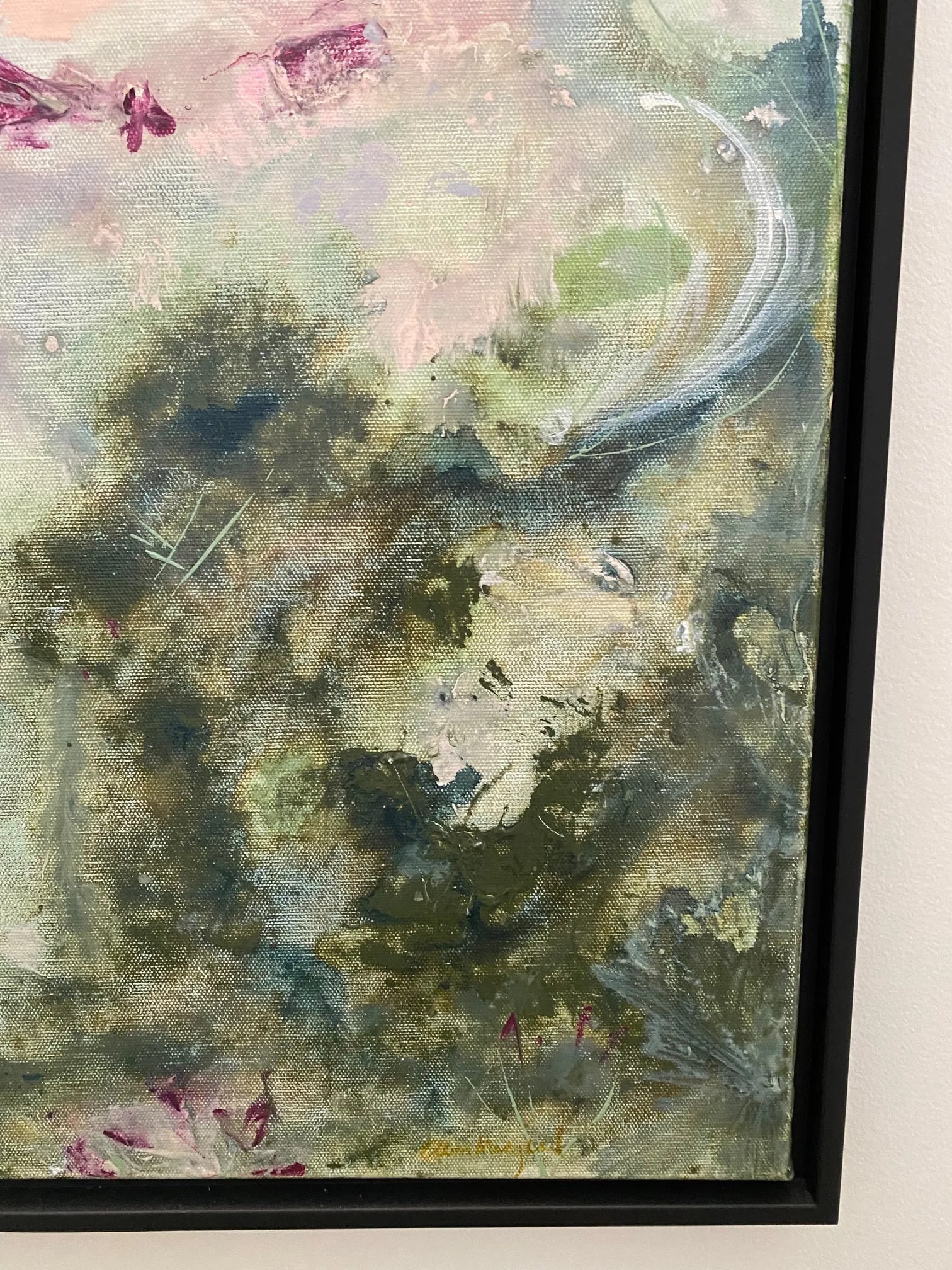 "Faeries" Contemporary Impressionist Style Original Painting by Ellan Maynard, Framed - 4