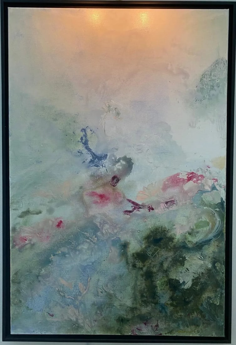 "Faeries" Contemporary Impressionist Style Original Painting by Ellan Maynard, Framed - 6