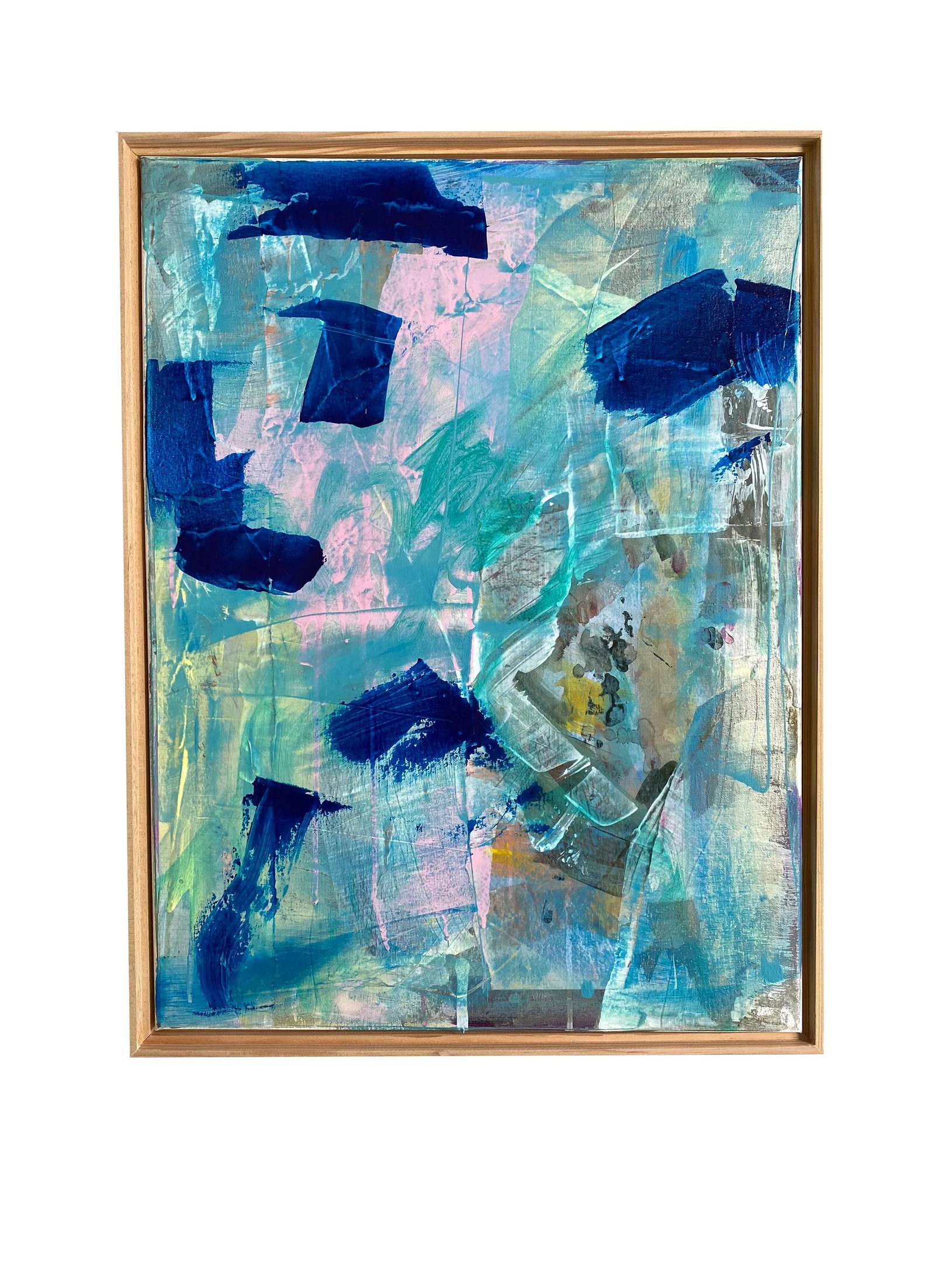 2022 Framed Painting by Jessalin Beutler "Wind on the Water" - 7