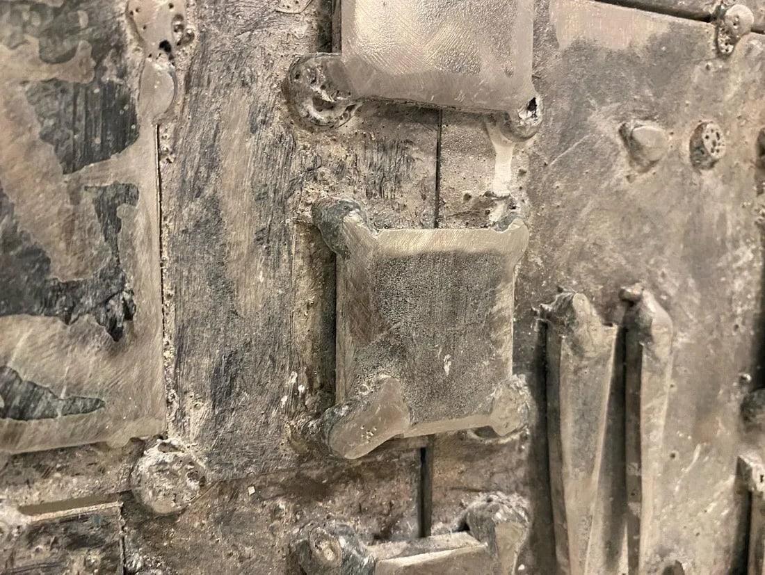 Ernst Zahnweh (1960-), Modern German Steel Relief Sculpture, Signed - 2